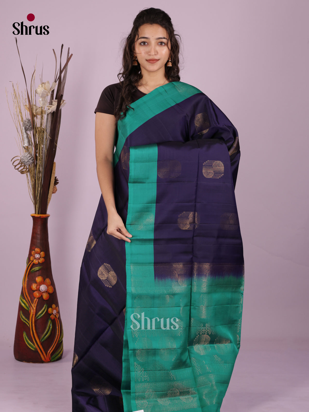 DKS03015 - Softsilk-halfpure Saree - Shop on Shrus.com