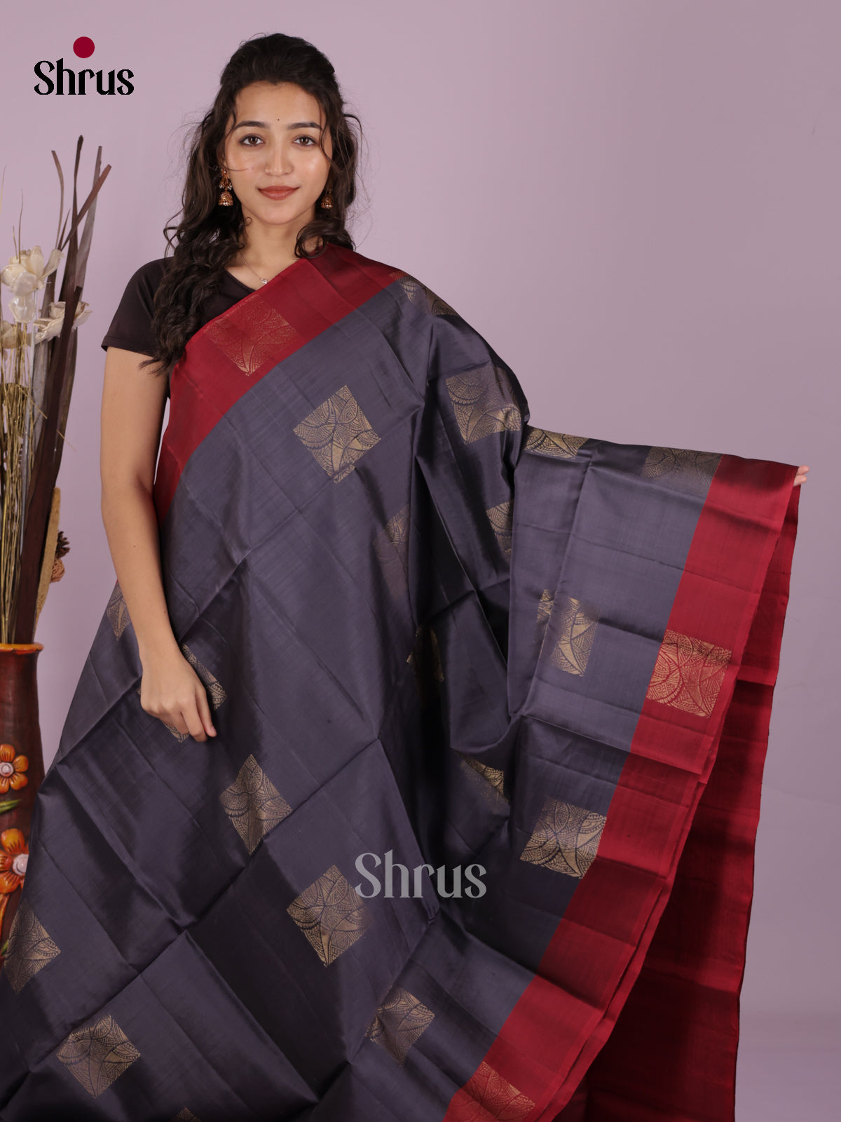 DKS03018 - Softsilk-halfpure Saree - Shop on Shrus.com