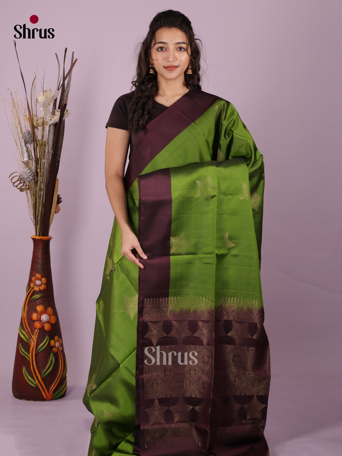 DKS03020 - Softsilk-halfpure Saree - Shop on Shrus.com