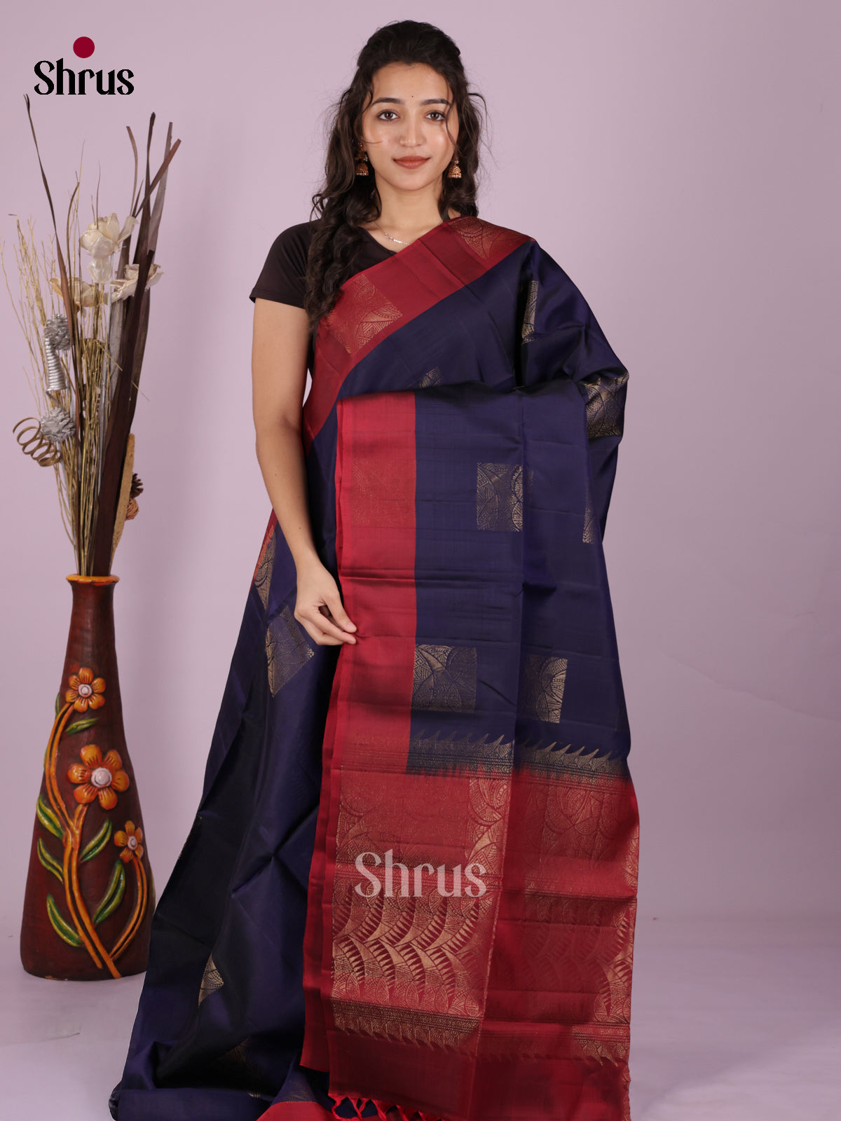DKS03025 - Softsilk-halfpure Saree - Shop on Shrus.com