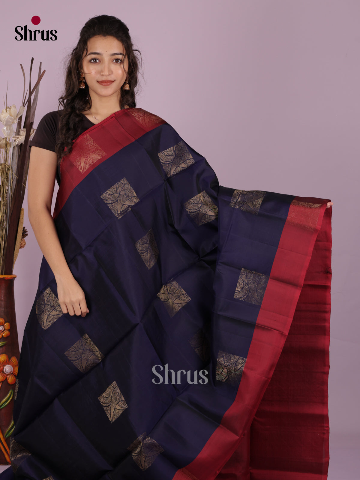 DKS03025 - Softsilk-halfpure Saree - Shop on Shrus.com