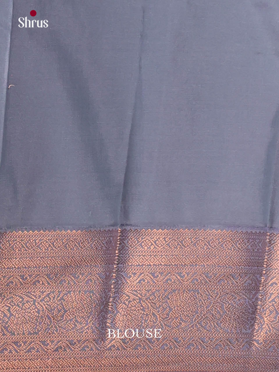 Lilac & Grey - Semi Kanchipuram Saree - Shop on Shrus.com