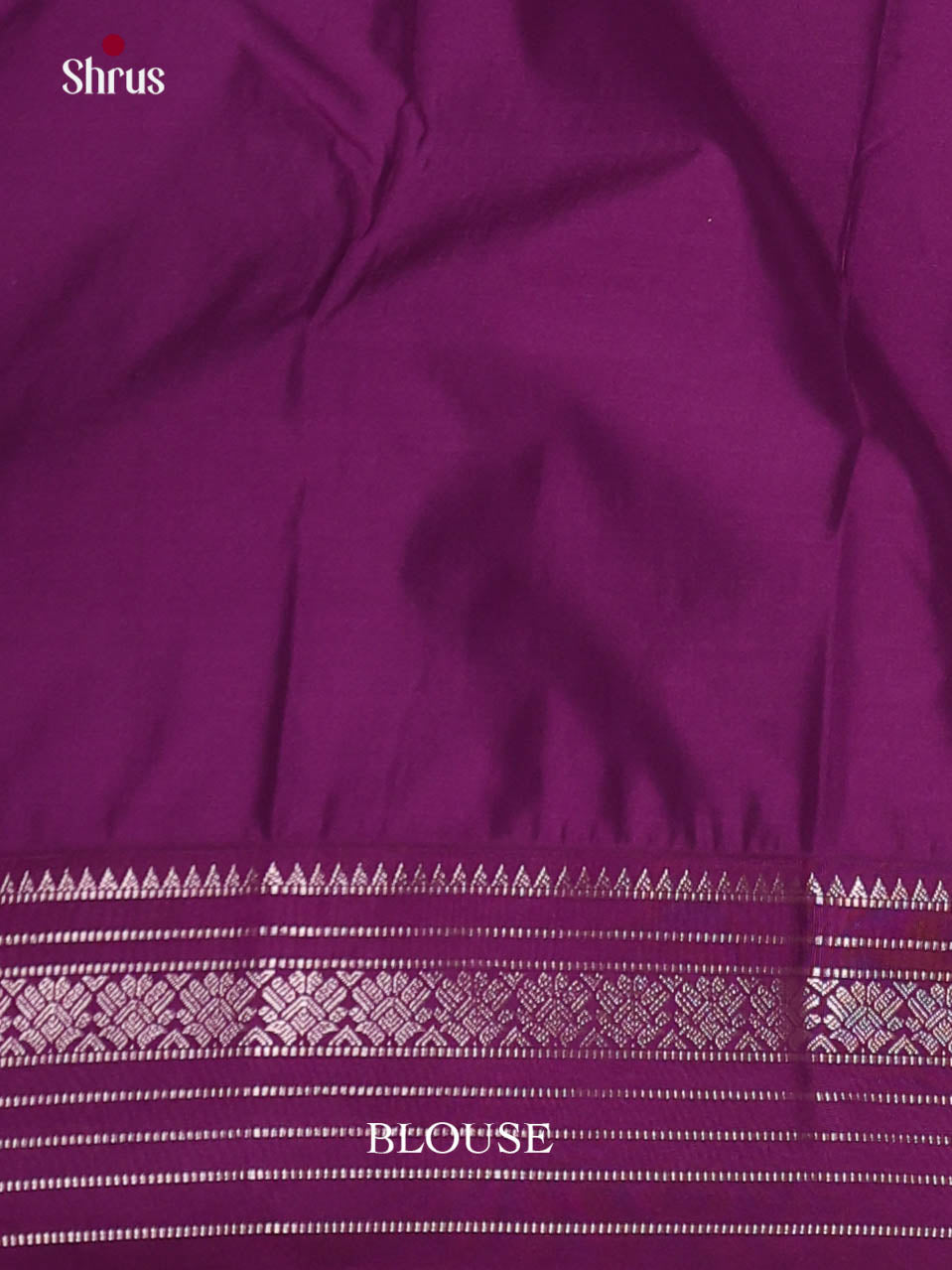 Green & Purple - Semi Kanchipuram Saree - Shop on Shrus.com