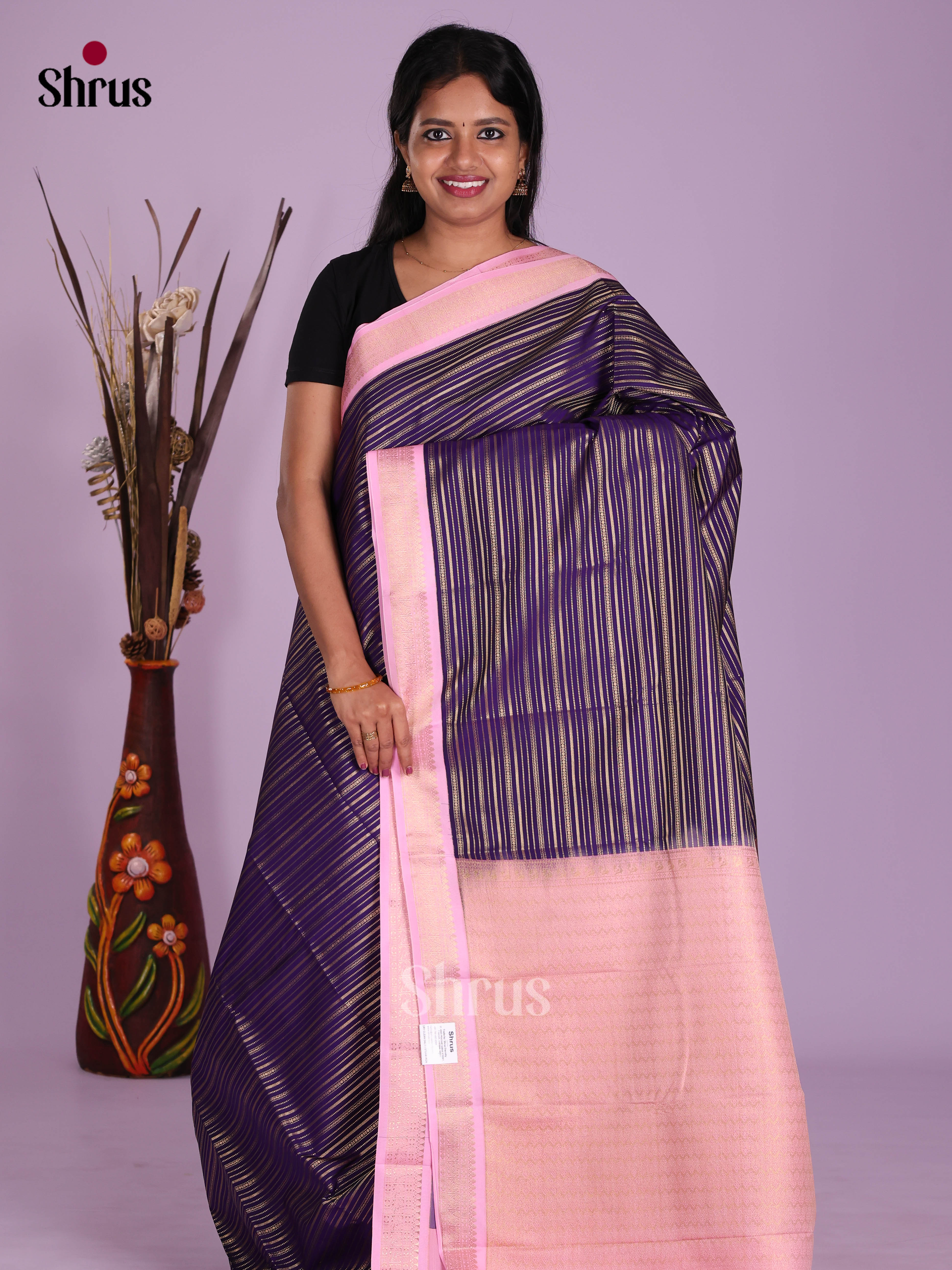 DKS03044 - Semi Kanchipuram Saree - Shop on Shrus.com
