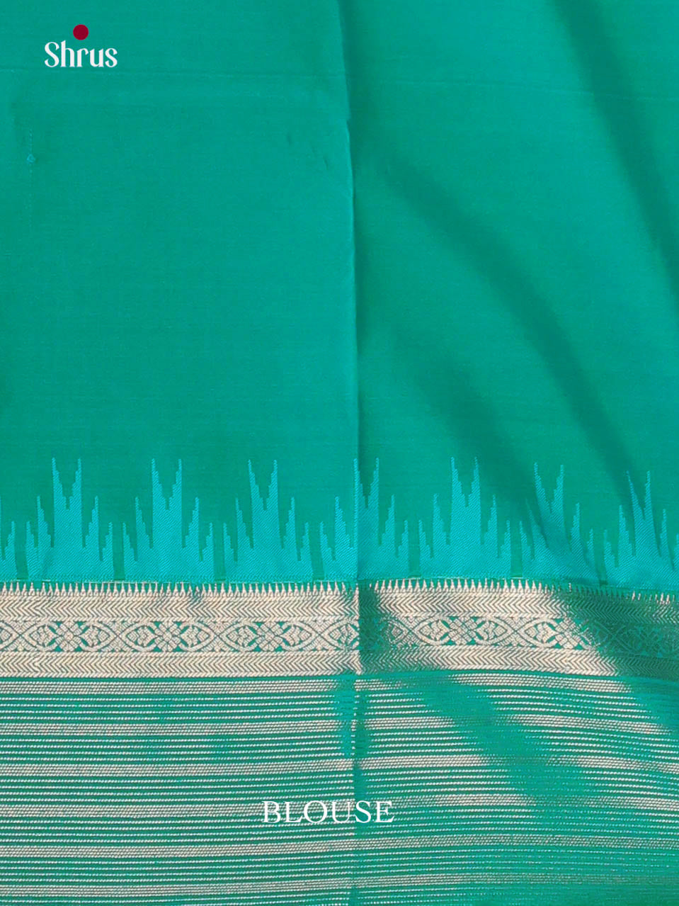 Pink & green - Semi Kanchipuram Saree