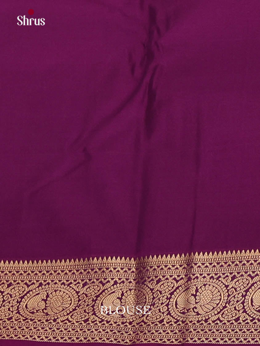 Mauve & Violet - Semi Kanchipuram Saree