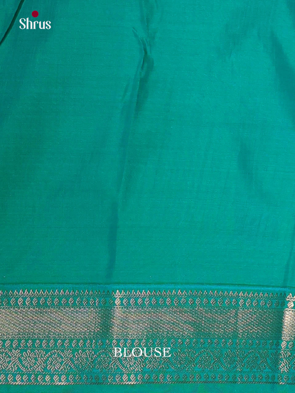 Orangish Pink & Green - Semi Kanchipuram Saree - Shop on Shrus.com