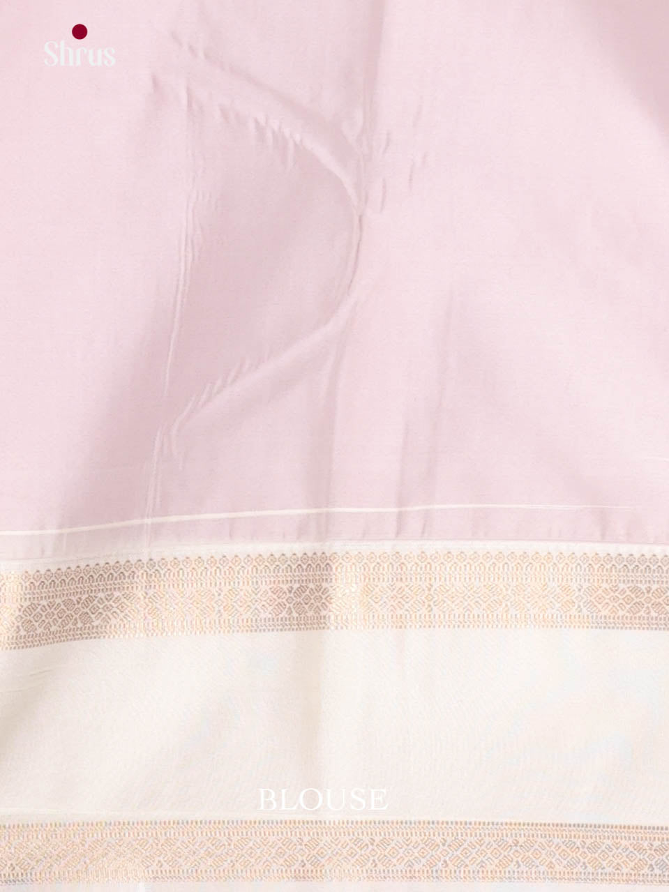 Pink  & Cream - Semi Kanchipuram Saree