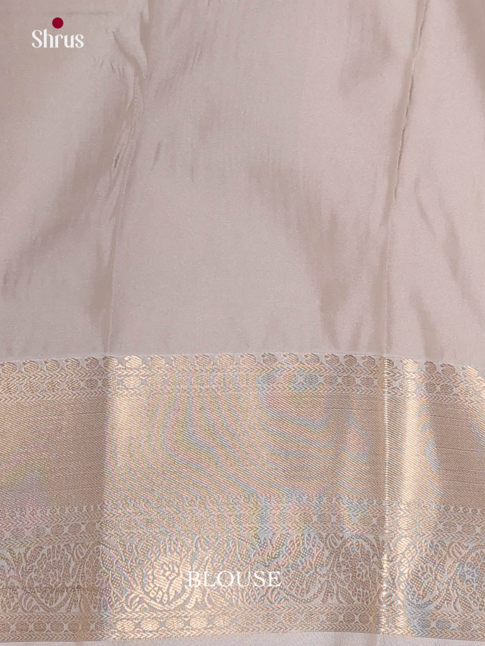 Orange & Grey - Semi Kanchipuram Saree