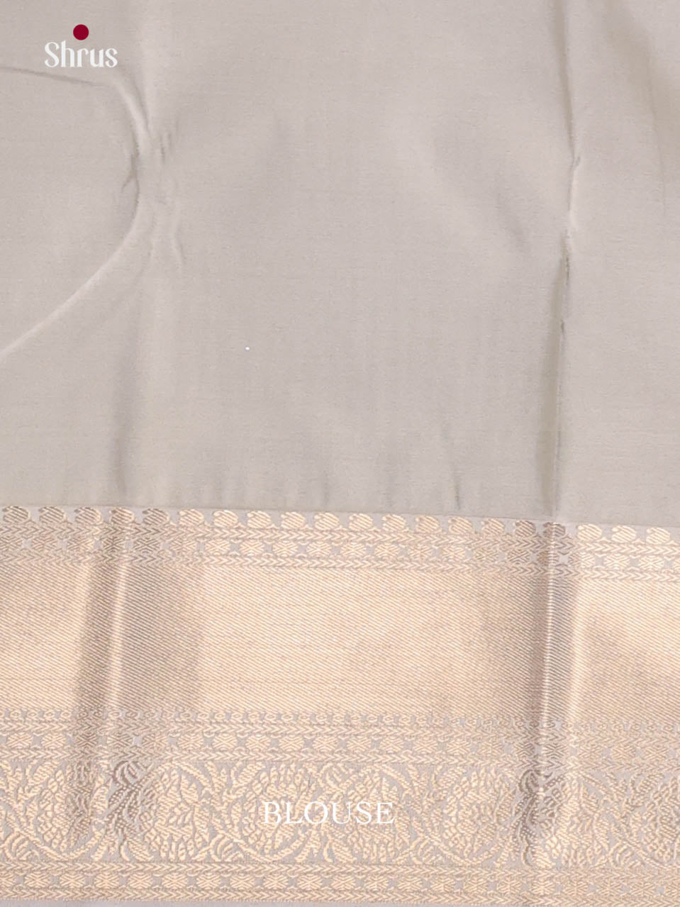 Blue  & Grey - Semi Kanchipuram Saree