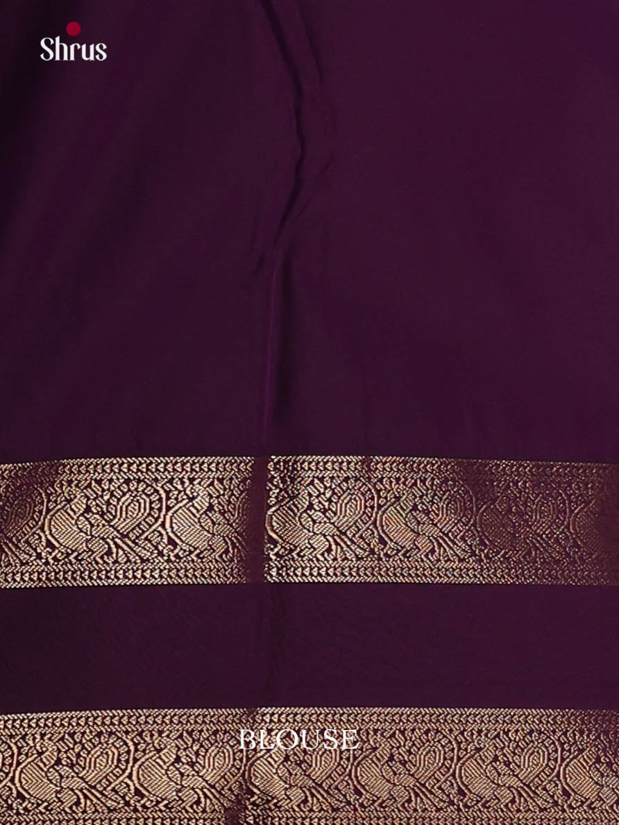Blue & Purple- Semi Kanchipuram Saree