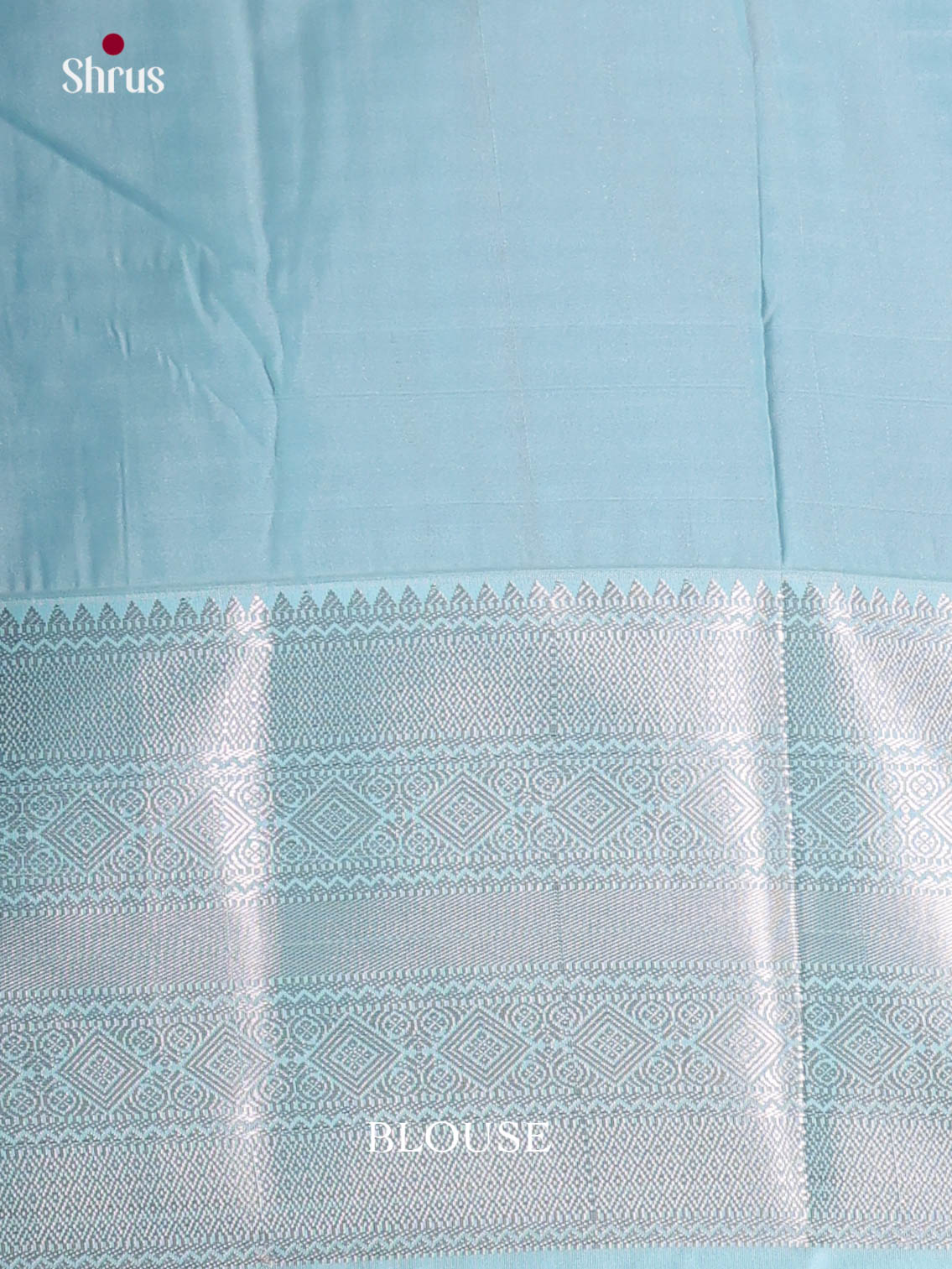 Pink & Light Blue- Semi Kanchipuram Saree - Shop on Shrus.com