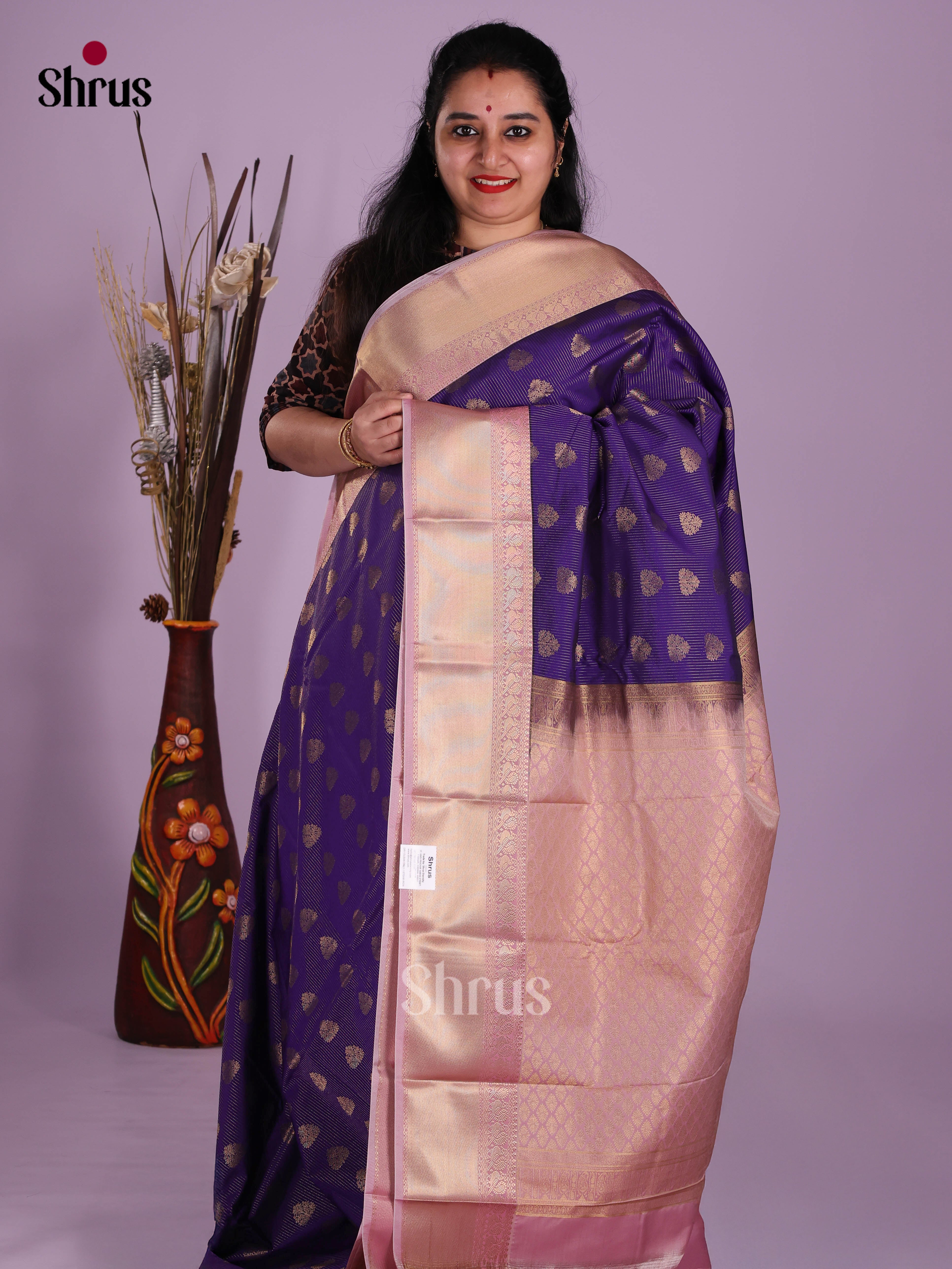 DKS03204 - Semi Kanchipuram Saree - Shop on Shrus.com