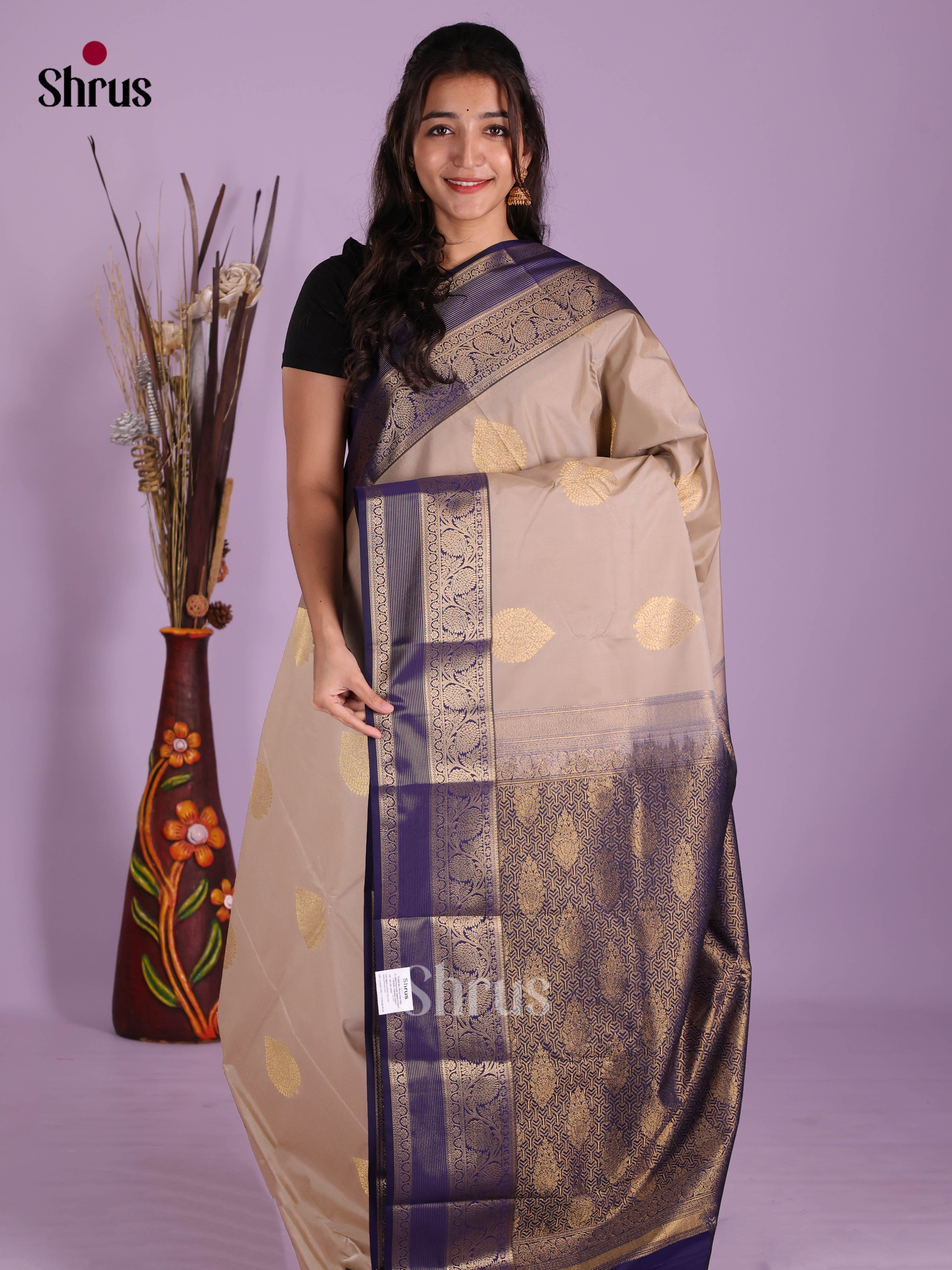 DKS03206 - Semi Kanchipuram Saree - Shop on Shrus.com