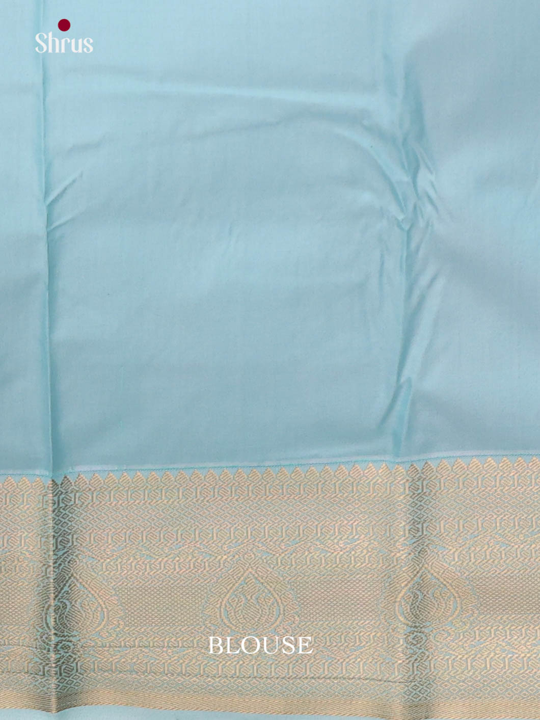 Pink & Light Blue - Semi Kanchipuram Saree