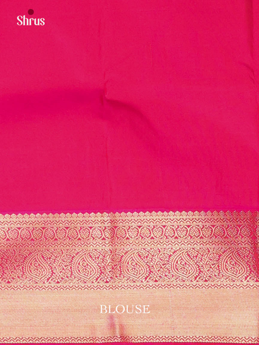 Green & Pink - Semi Kanchipuram Saree
