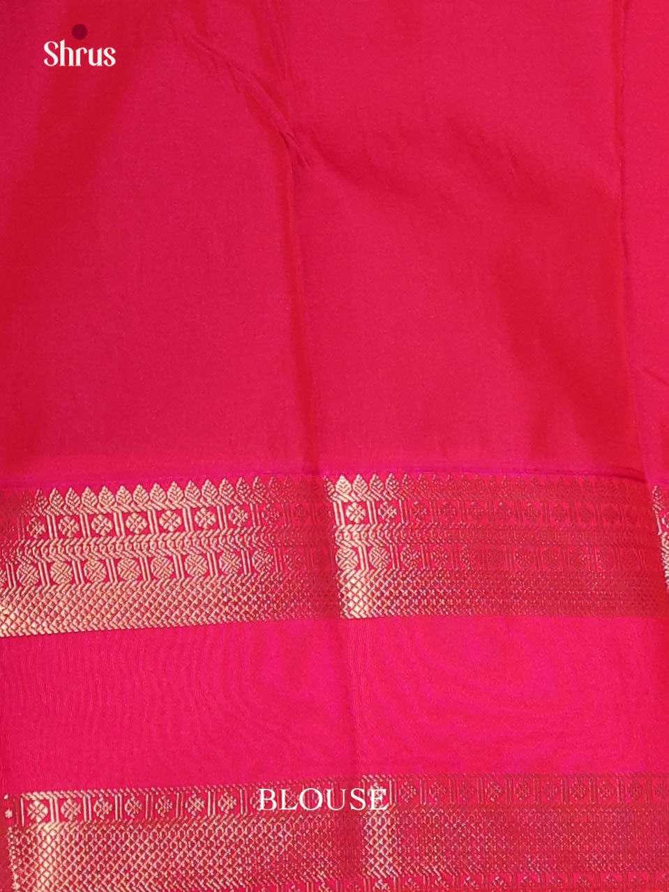 Blue & Orangish Pink- Semi Kanchipuram Saree