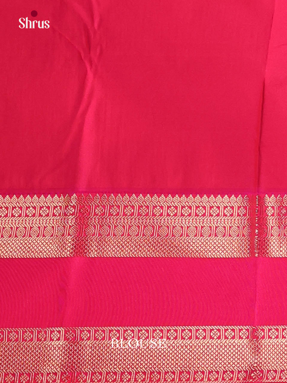 Green & Orangish Pink- Semi Kanchipuram Saree