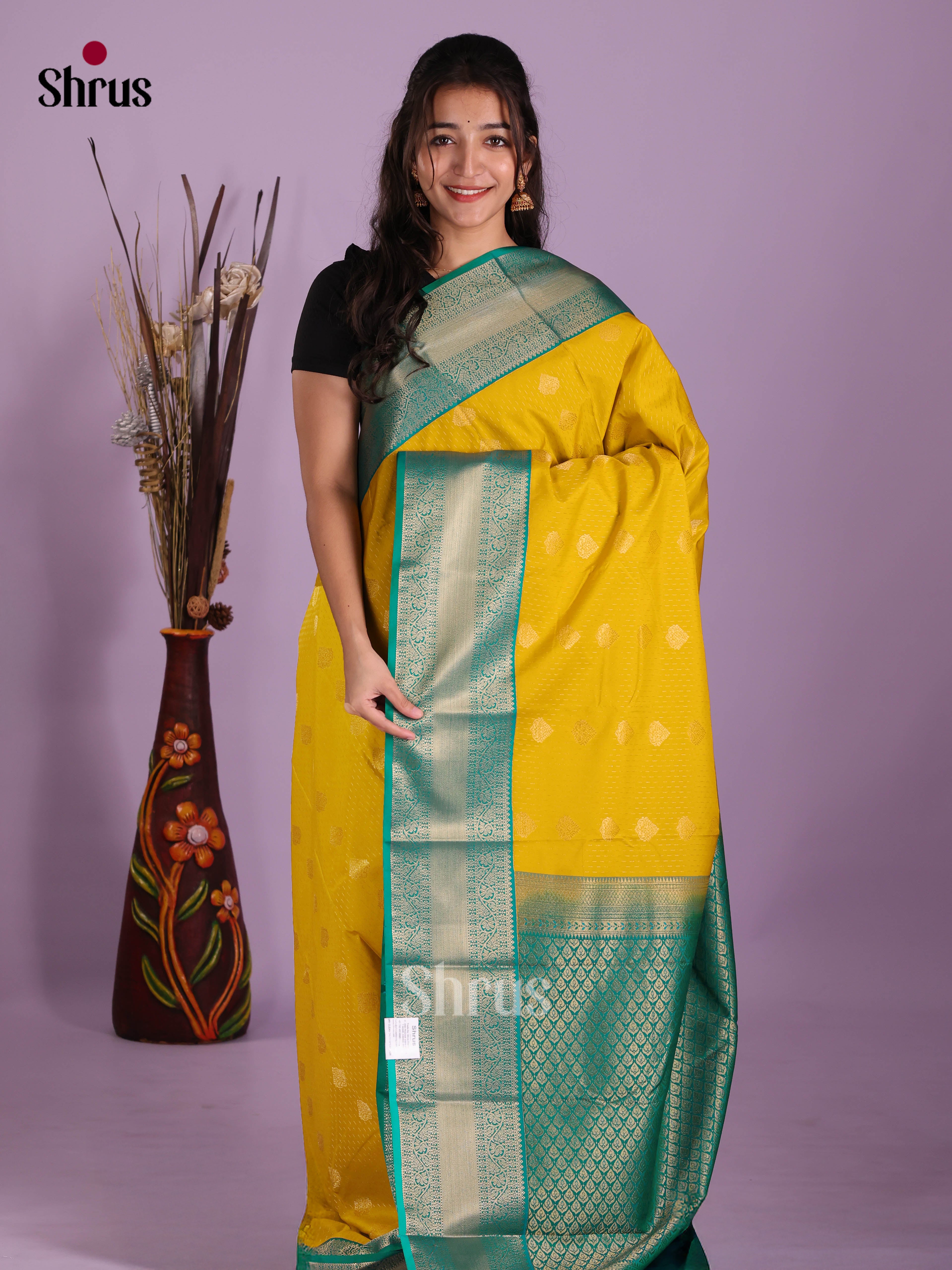 DKS03296 - Semi Kanchipuram Saree - Shop on Shrus.com