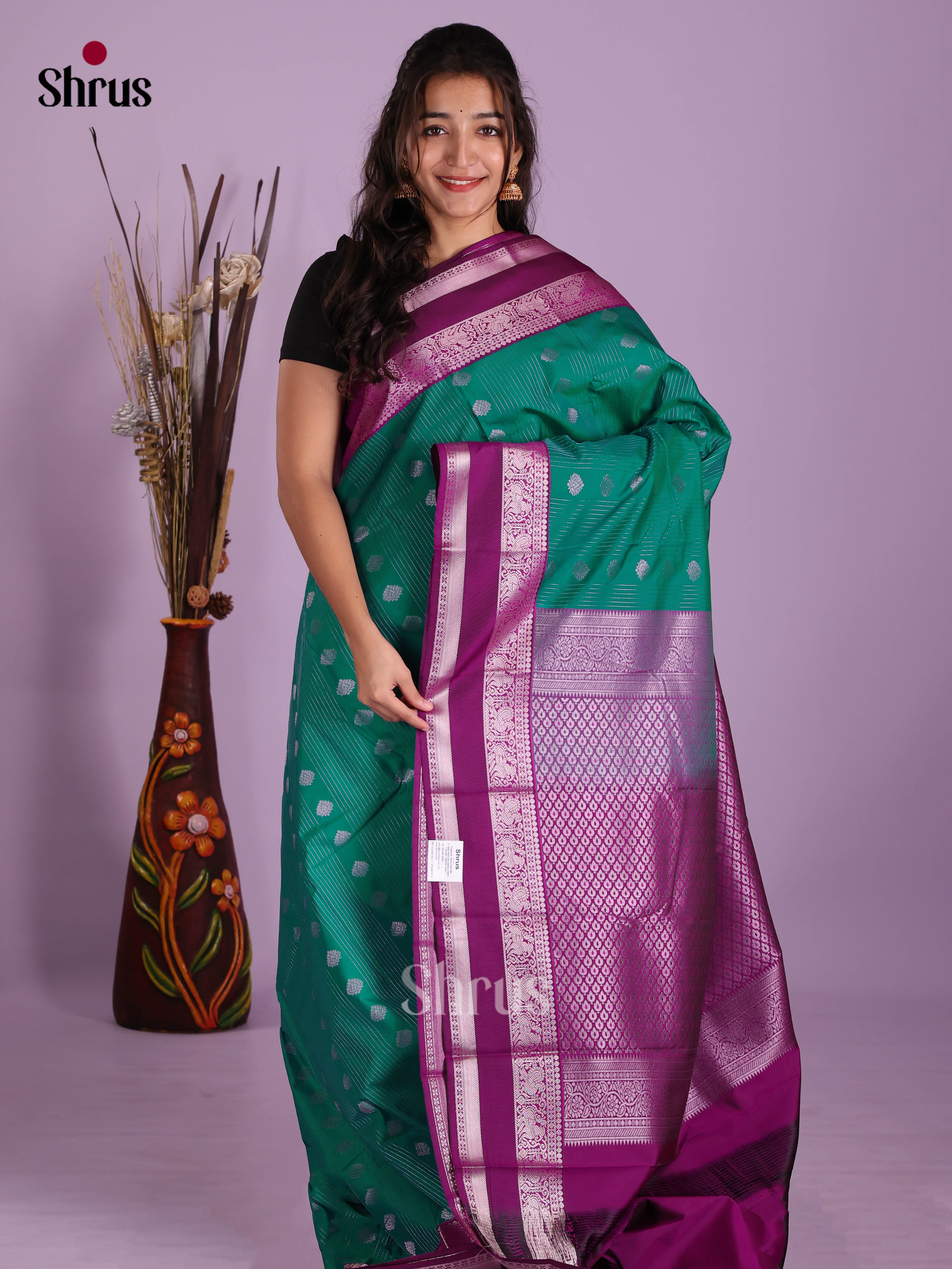 DKS03301 - Semi Kanchipuram Saree - Shop on Shrus.com