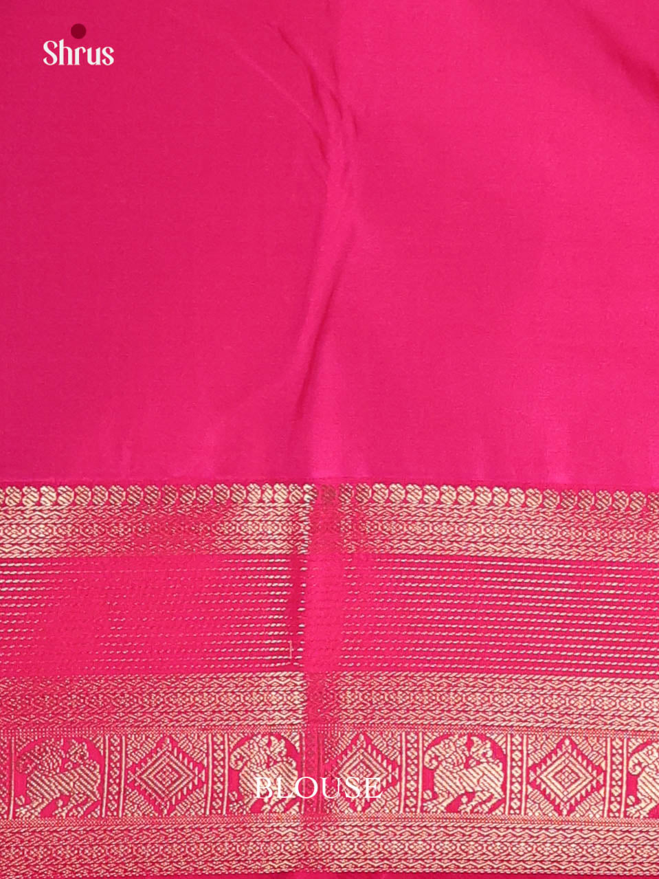 Blue & Pink - Semi Kanchipuram Saree