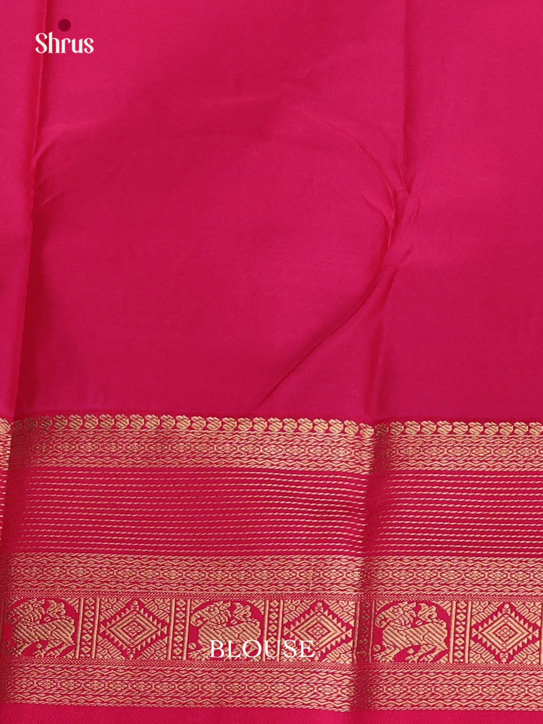 Blue & Pink - Semi Kanchipuram Saree