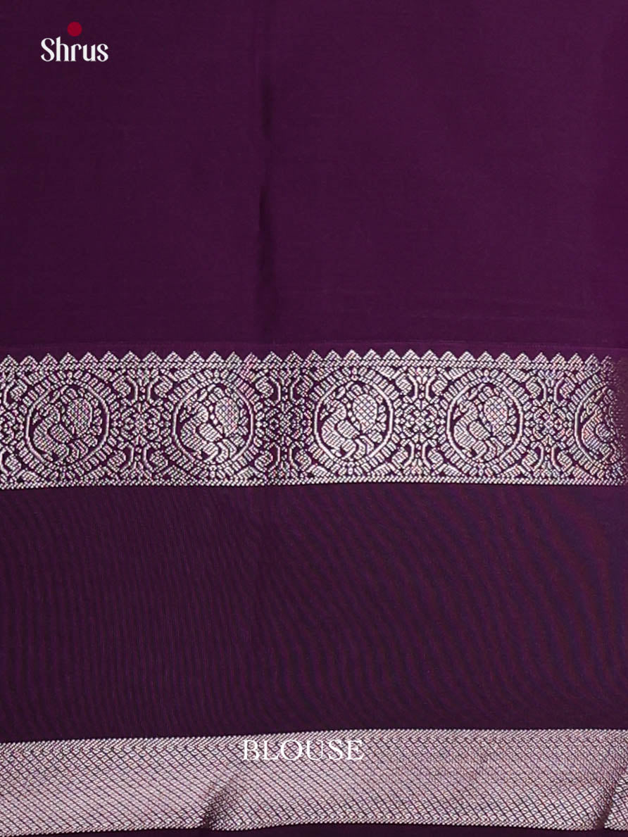 Lavender & Violet - Semi Kanchipuram Saree