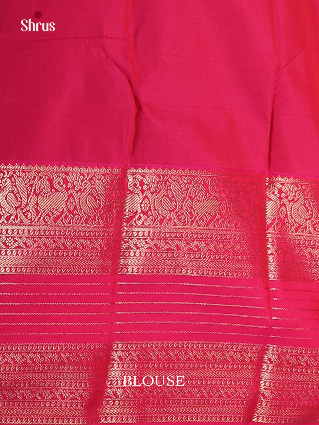 Blue & Pink - Semi Kanchipuram Saree