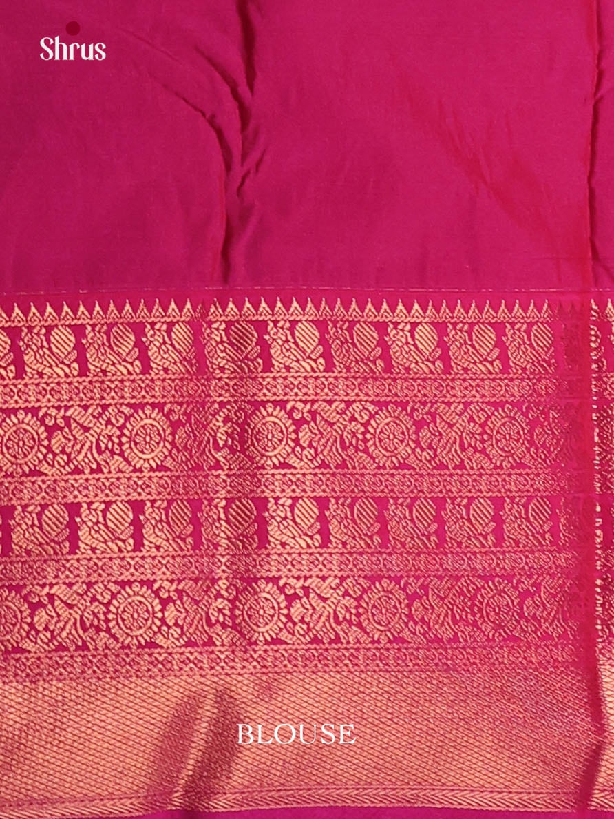 Violet & Pink- Semi Kanchipuram Saree