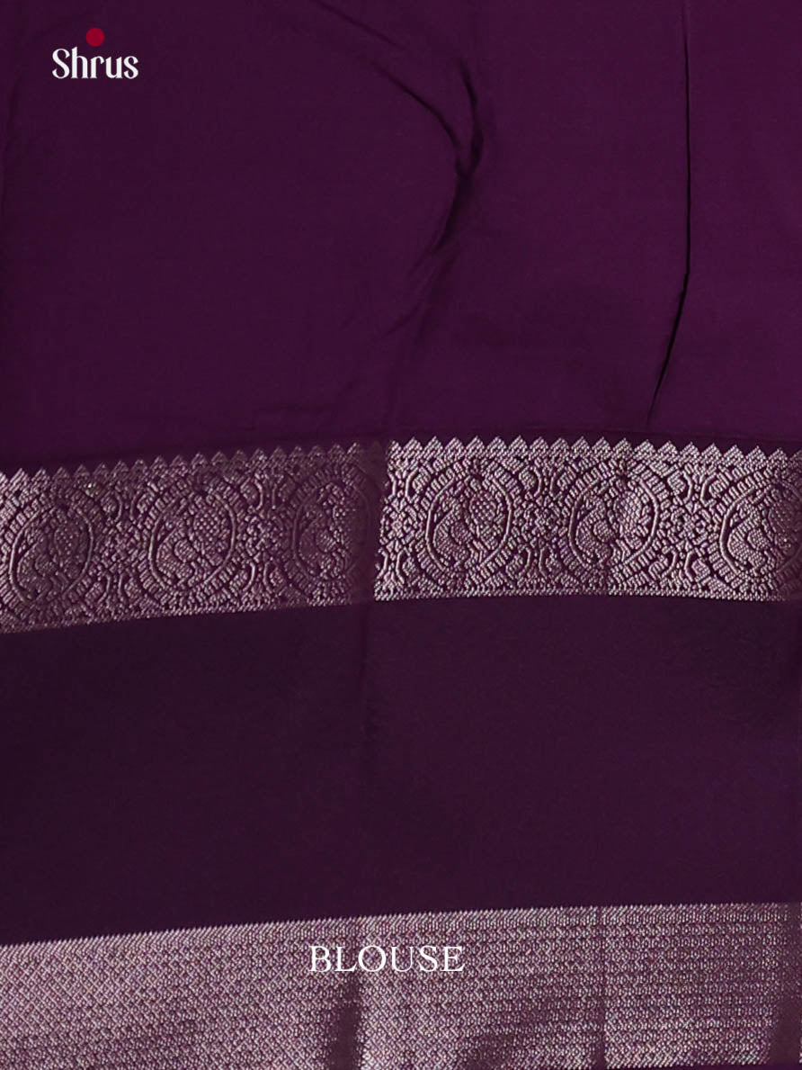 Lavender & Violet - Semi Kanchipuram Saree