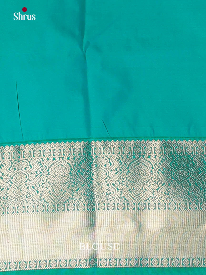 Lavender & Green - Semi Kanchipuram Saree