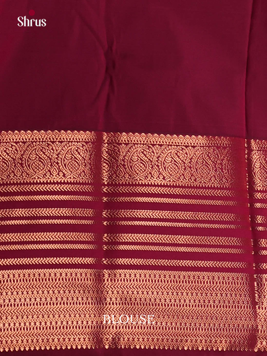 Green & Maroon- Semi Kanchipuram Saree