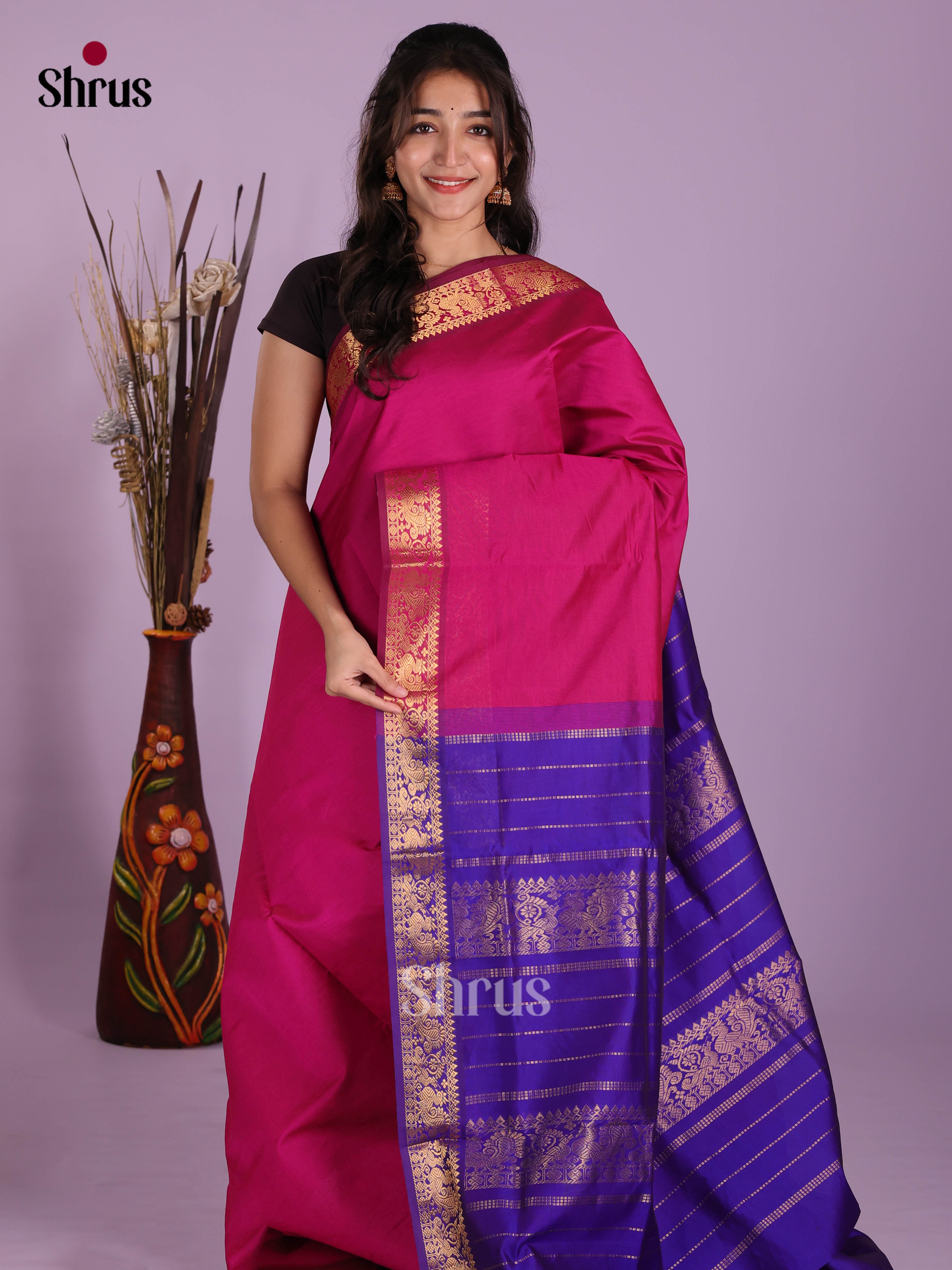 DKS04045 - Silkcotton-halfpure Saree