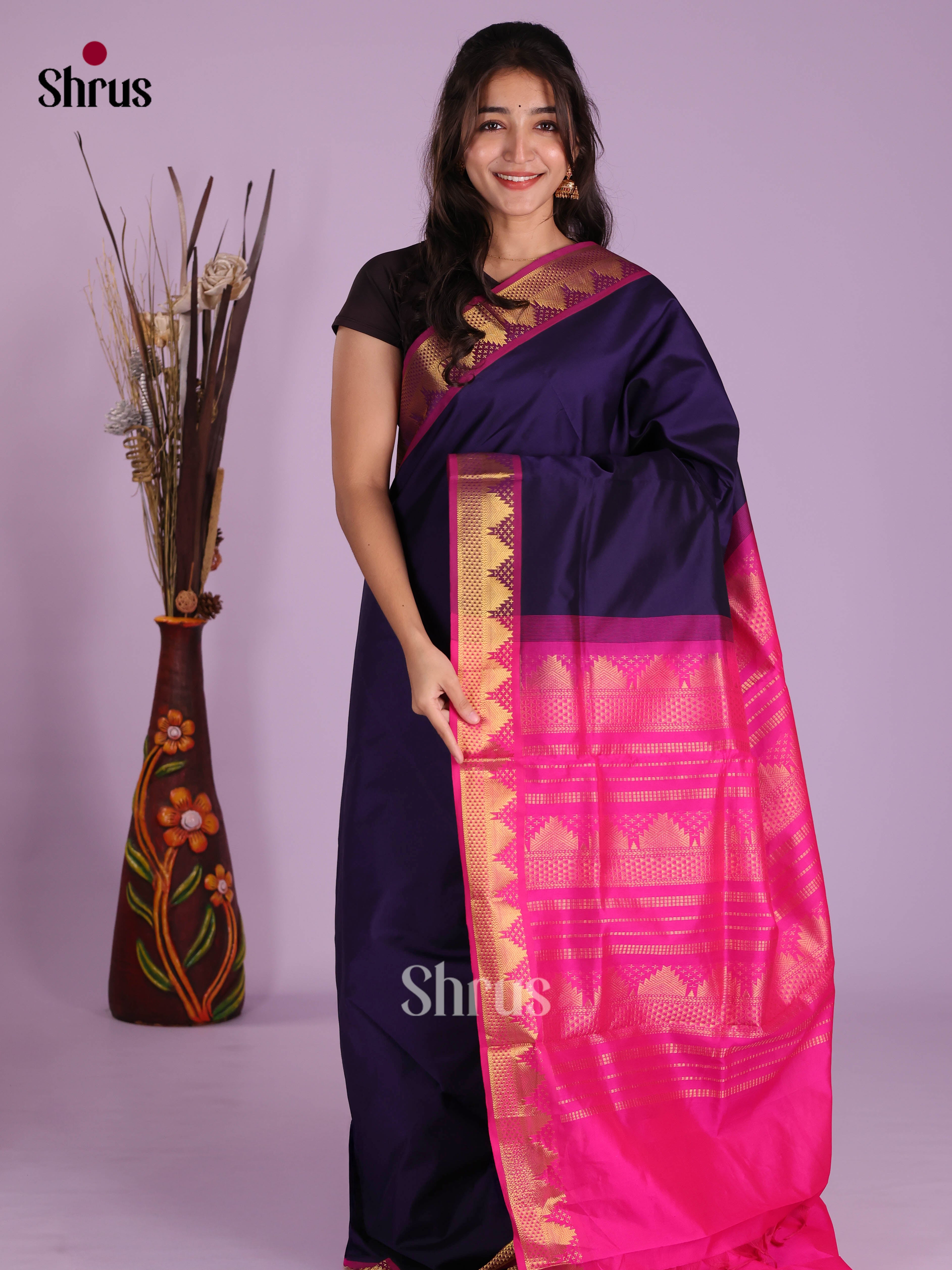 DKS04050 - Silkcotton-halfpure Saree