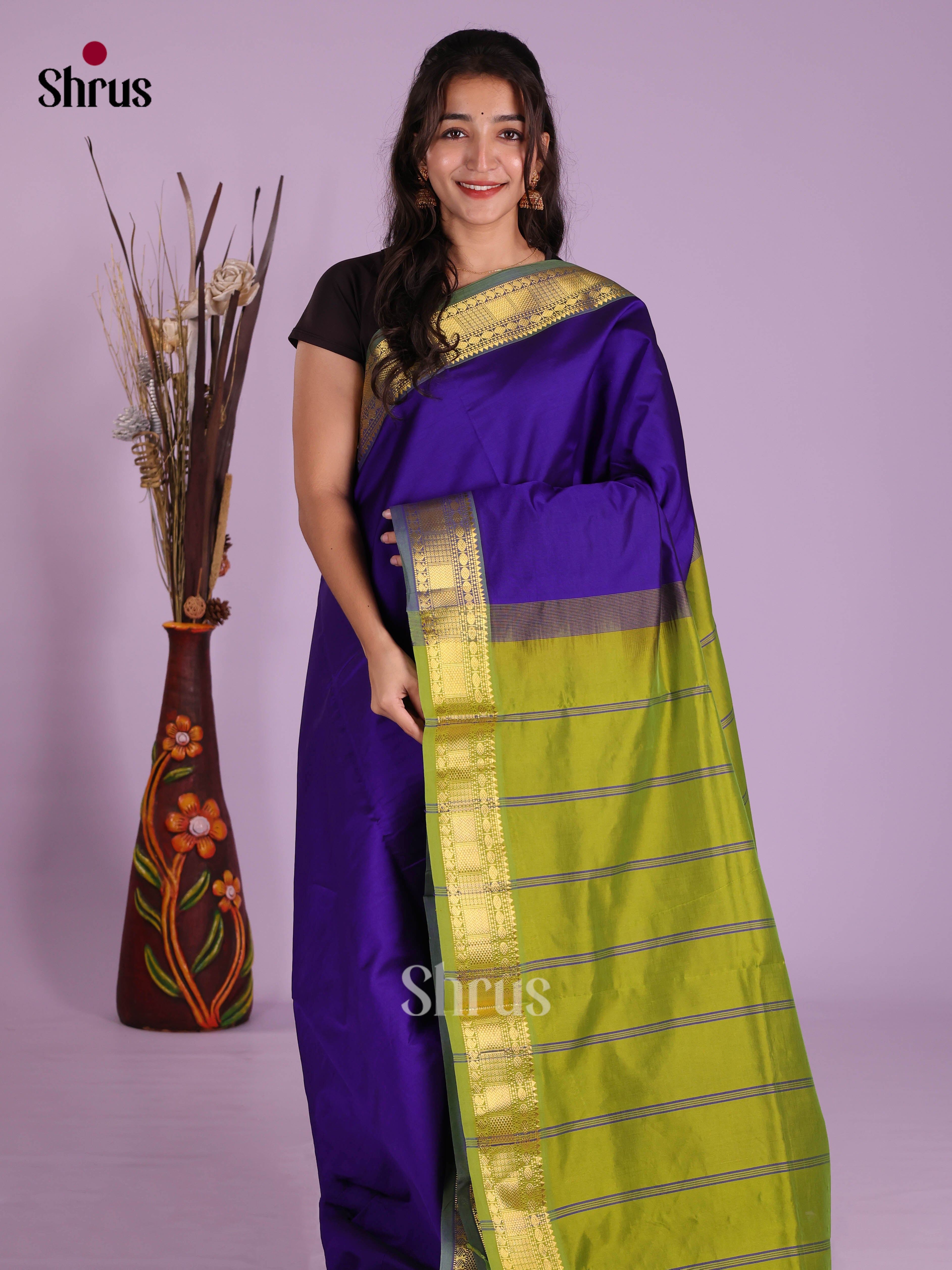 DKS04067 - Silkcotton-halfpure Saree