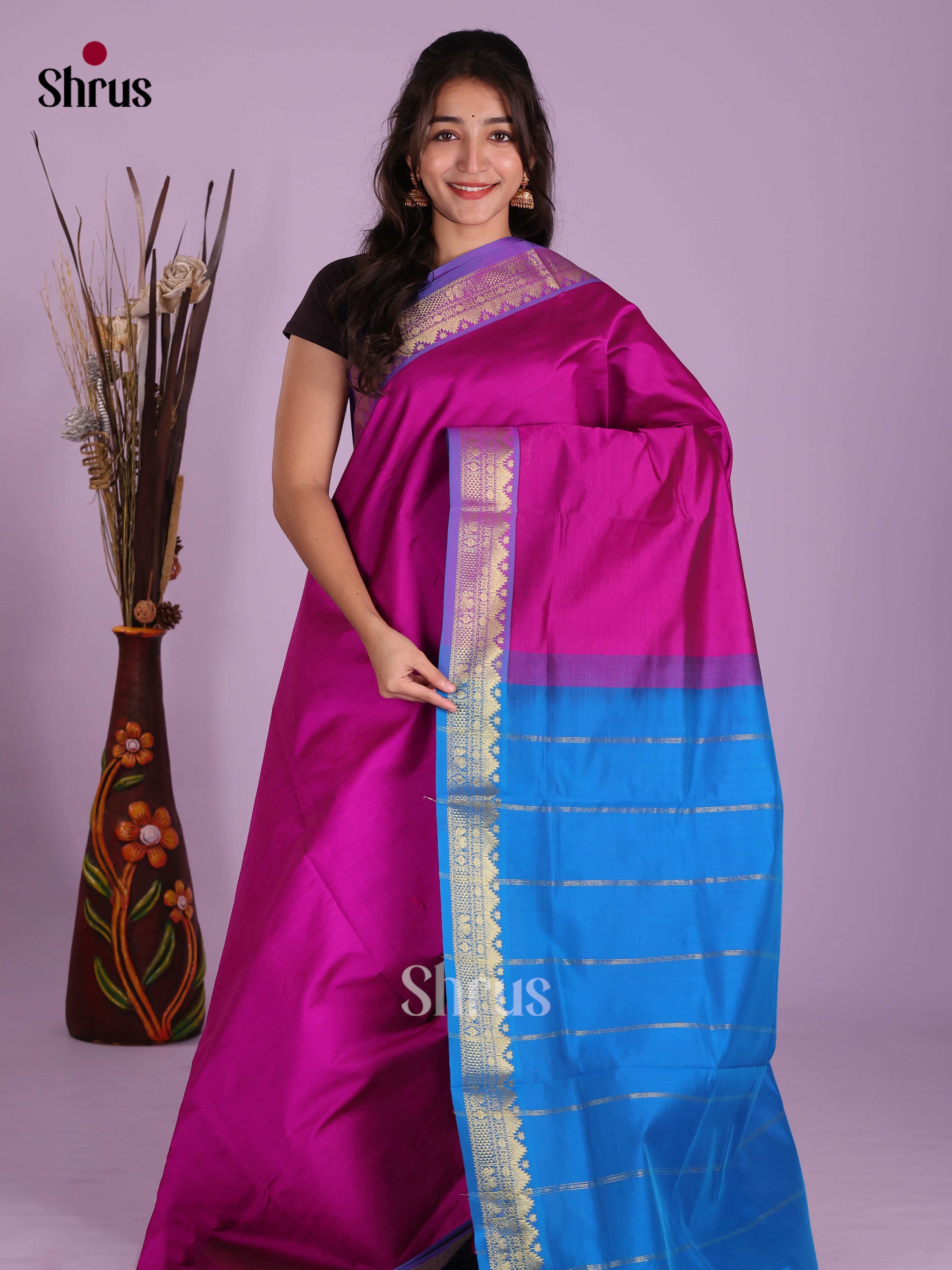 DKS04080 - Silkcotton-halfpure Saree