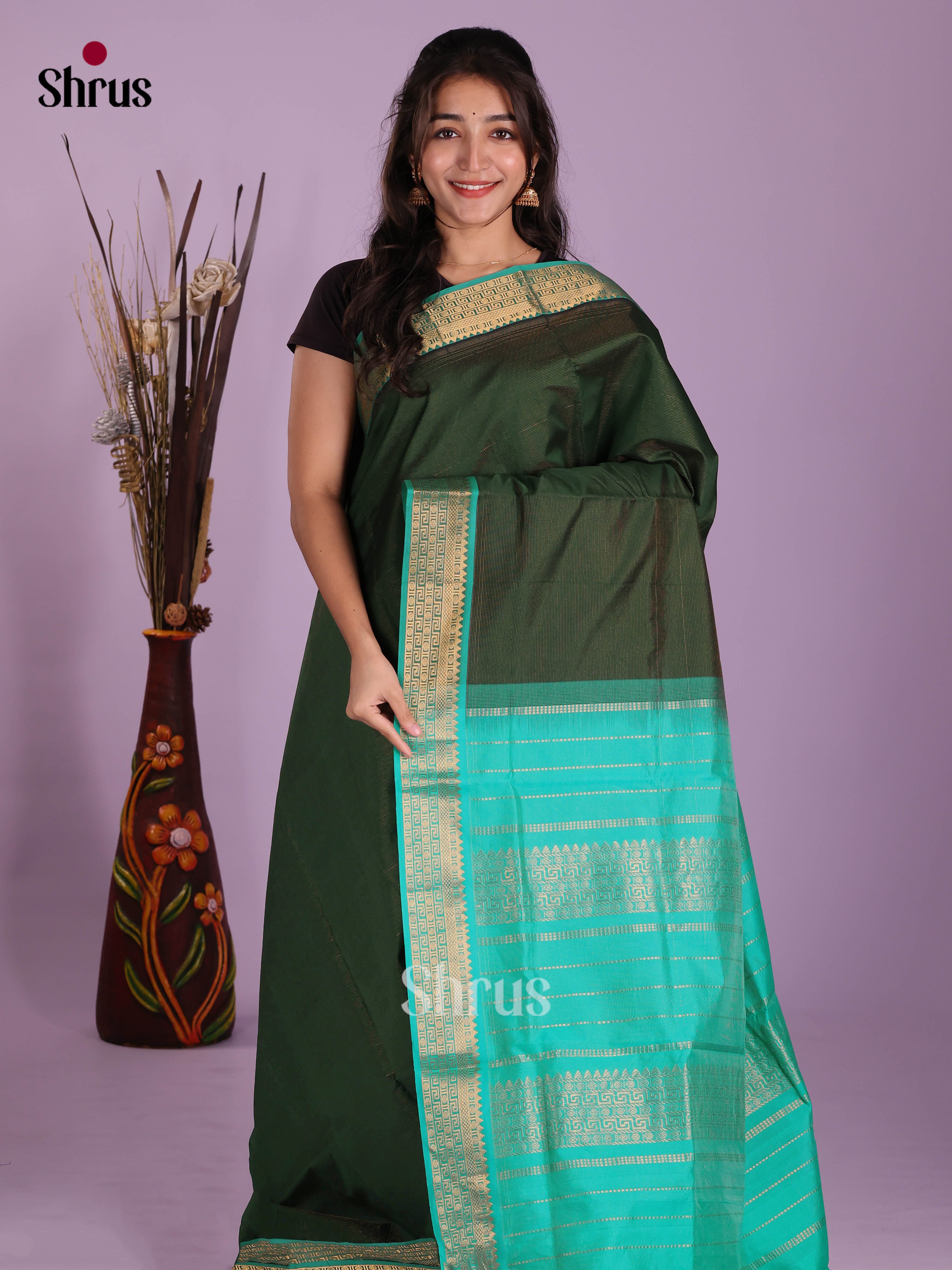 DKS04084 - Silkcotton-halfpure Saree