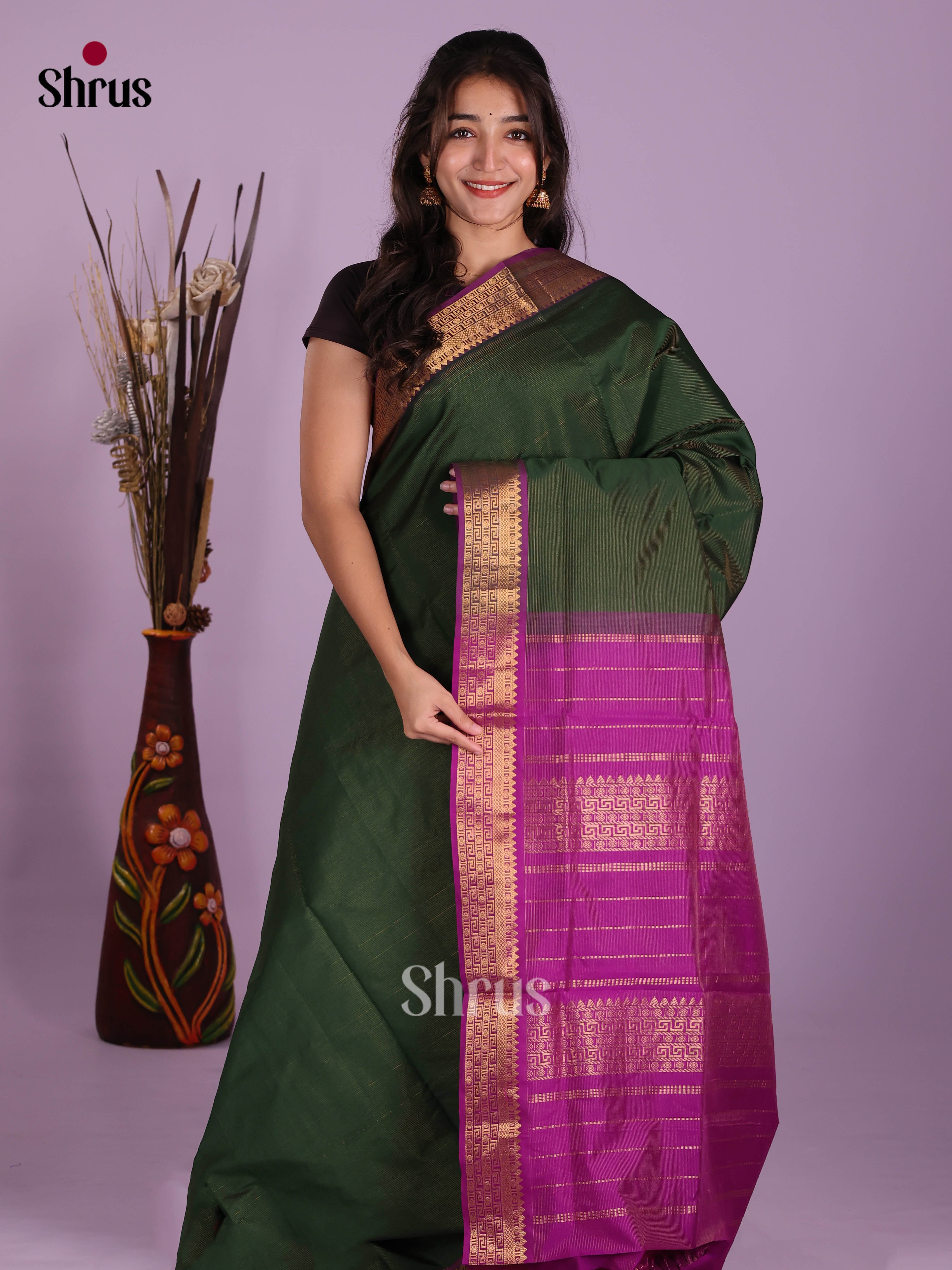 DKS04098 - Silkcotton-halfpure Saree