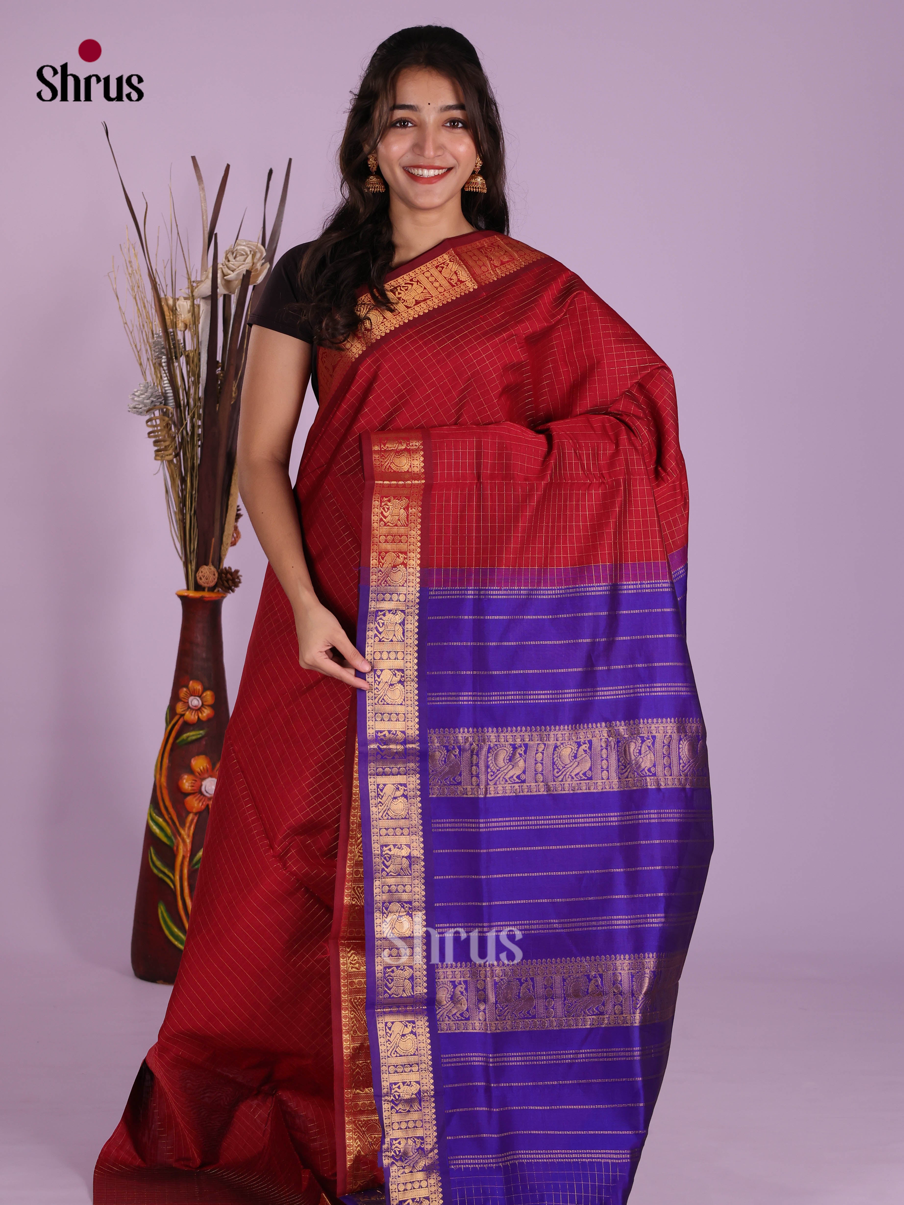 DKS04111 - Silkcotton-halfpure Saree