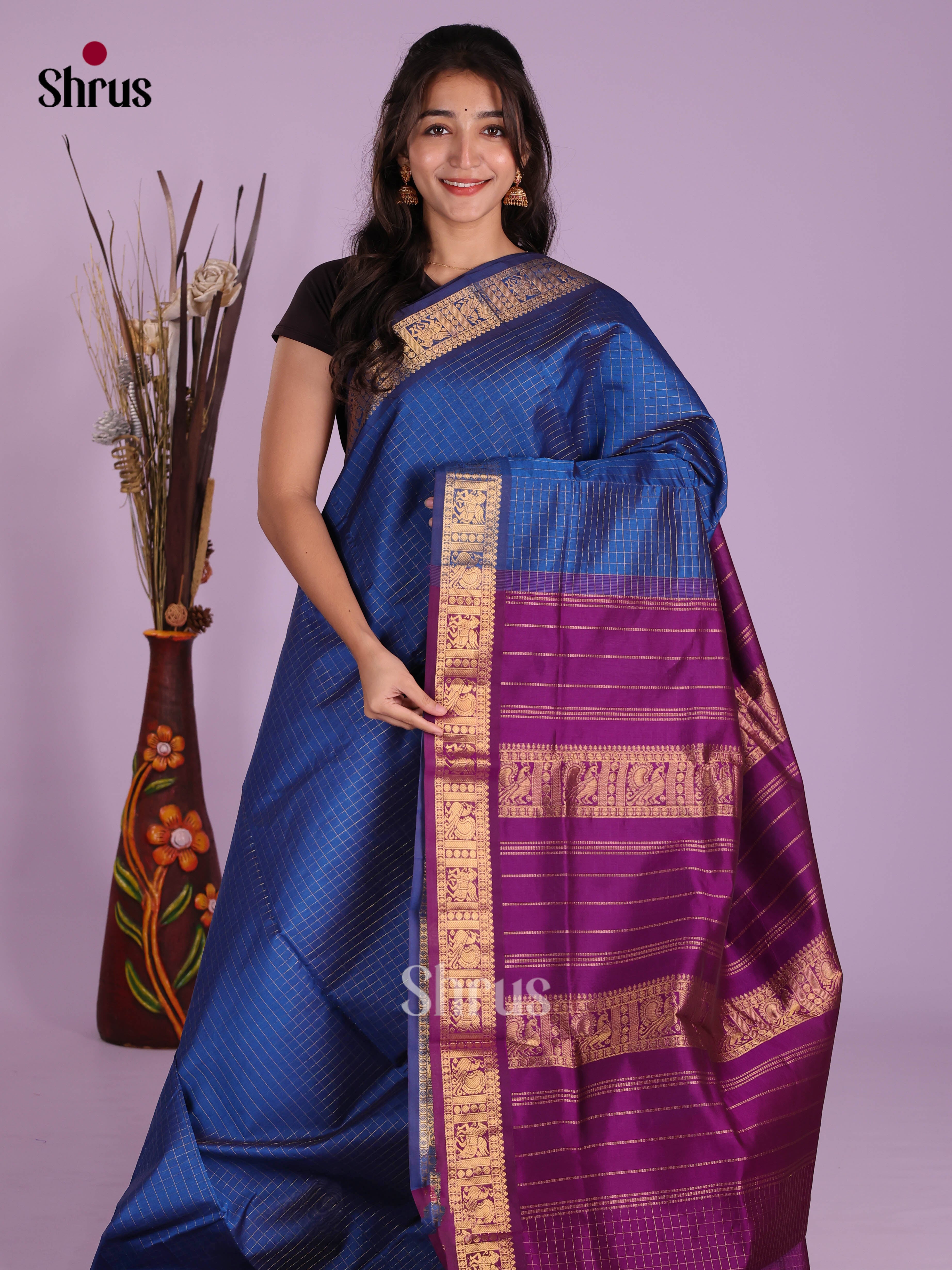 DKS04112 - Silkcotton-halfpure Saree
