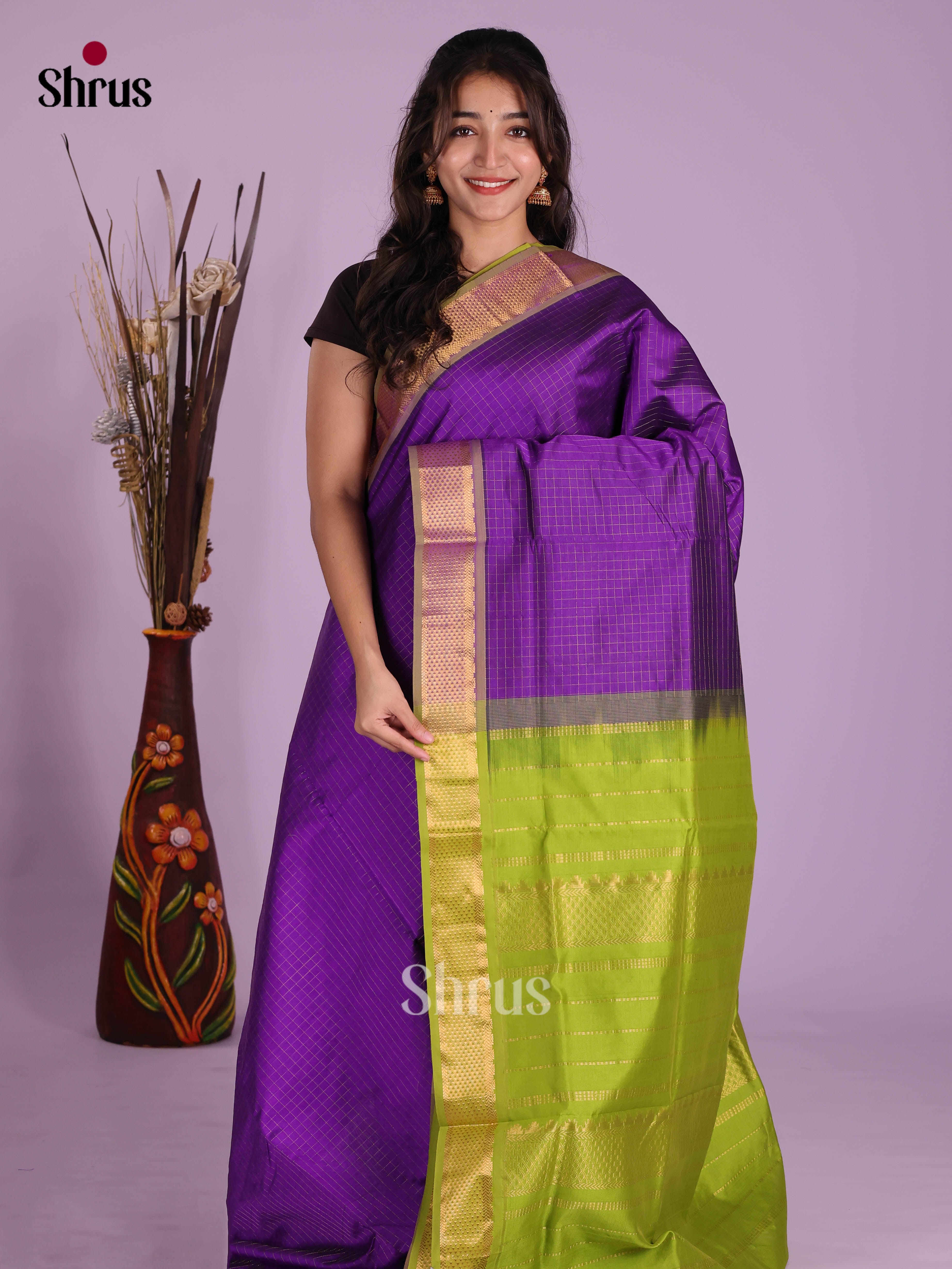 DKS04115 - Silkcotton-halfpure Saree