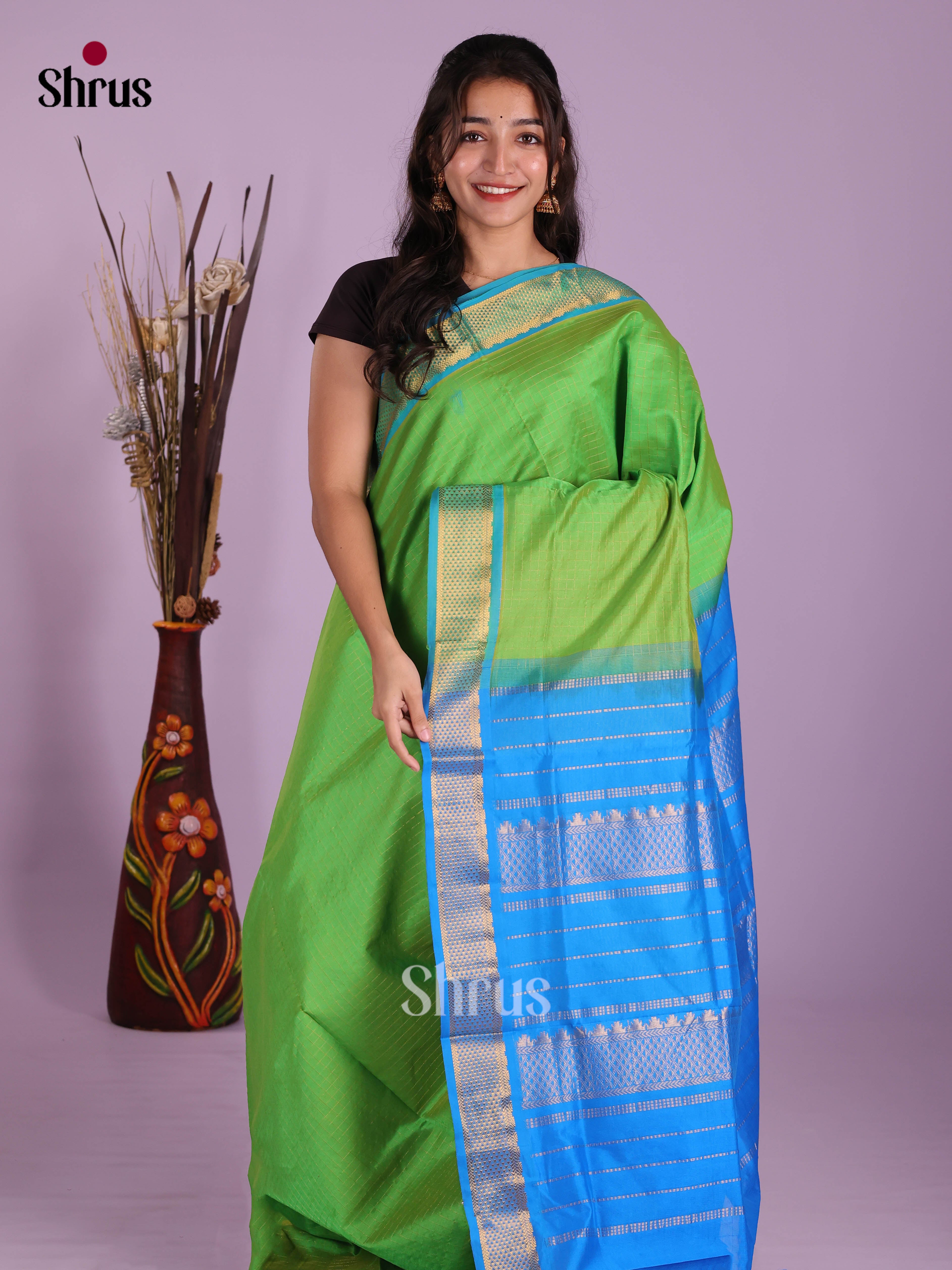 DKS04120 - Silkcotton-halfpure Saree