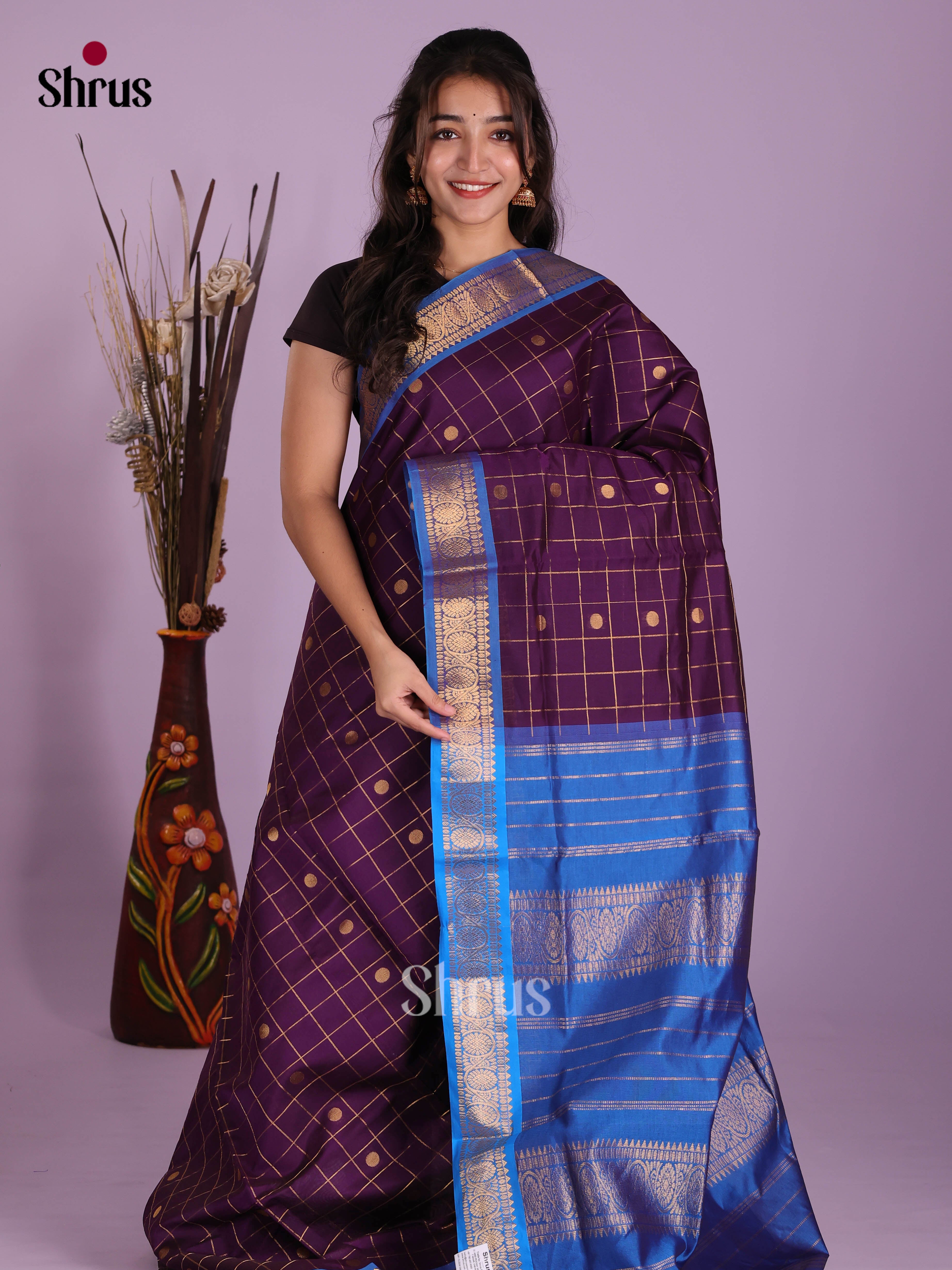 DKS04125 - Silkcotton-halfpure Saree