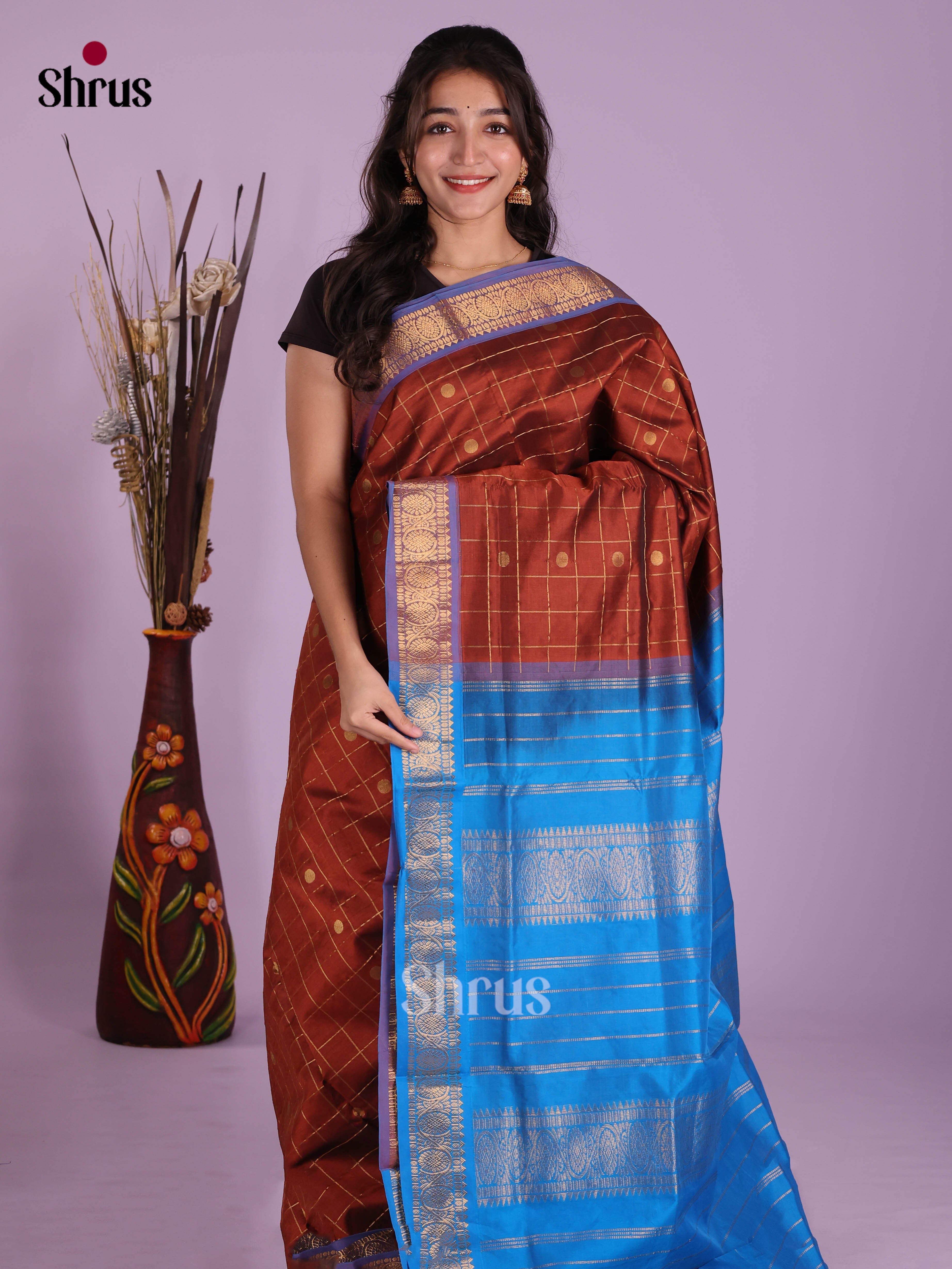 DKS04127 - Silkcotton-halfpure Saree