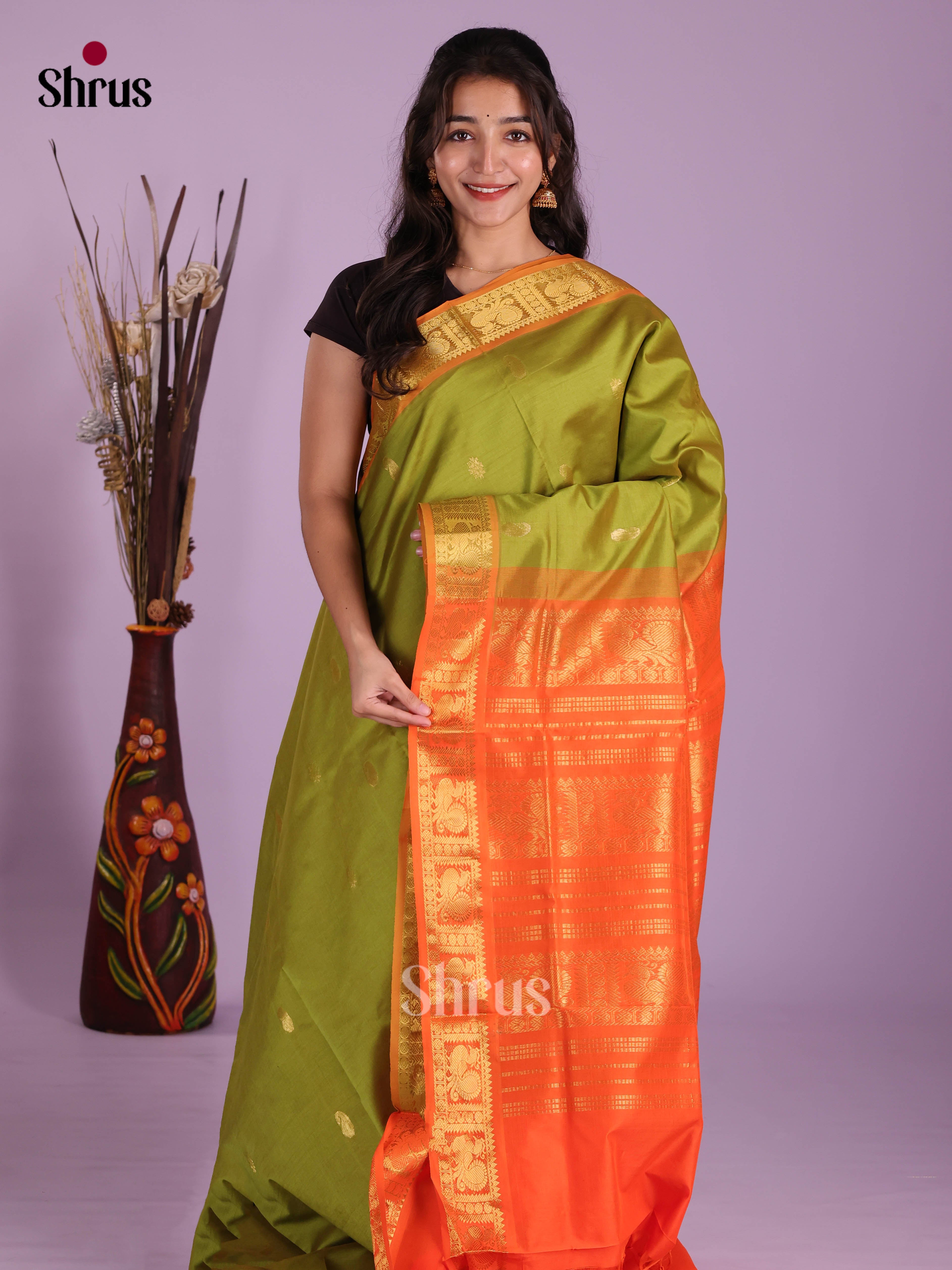 DKS04144 - Silkcotton-halfpure Saree