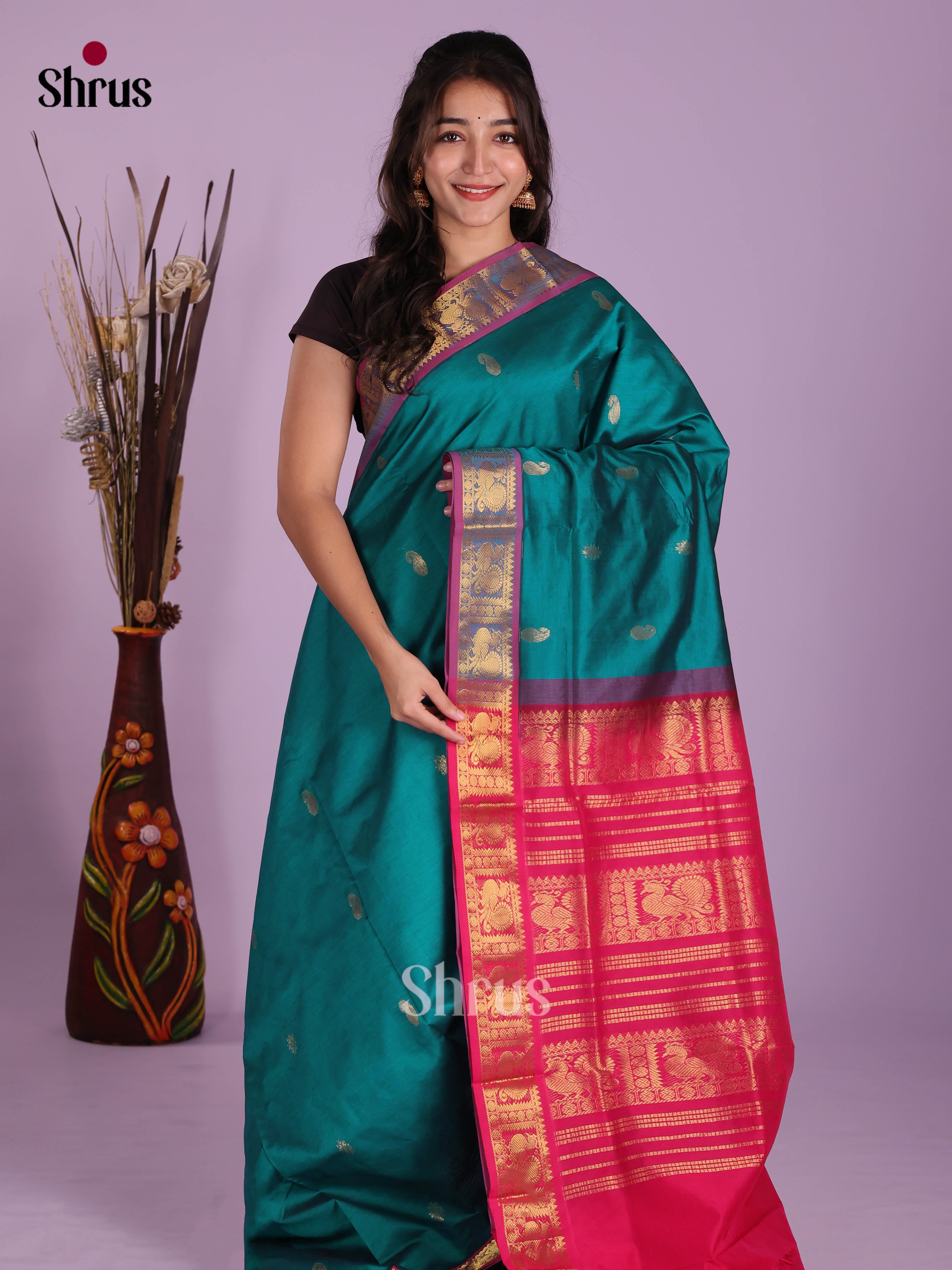 DKS04145 - Silkcotton-halfpure Saree