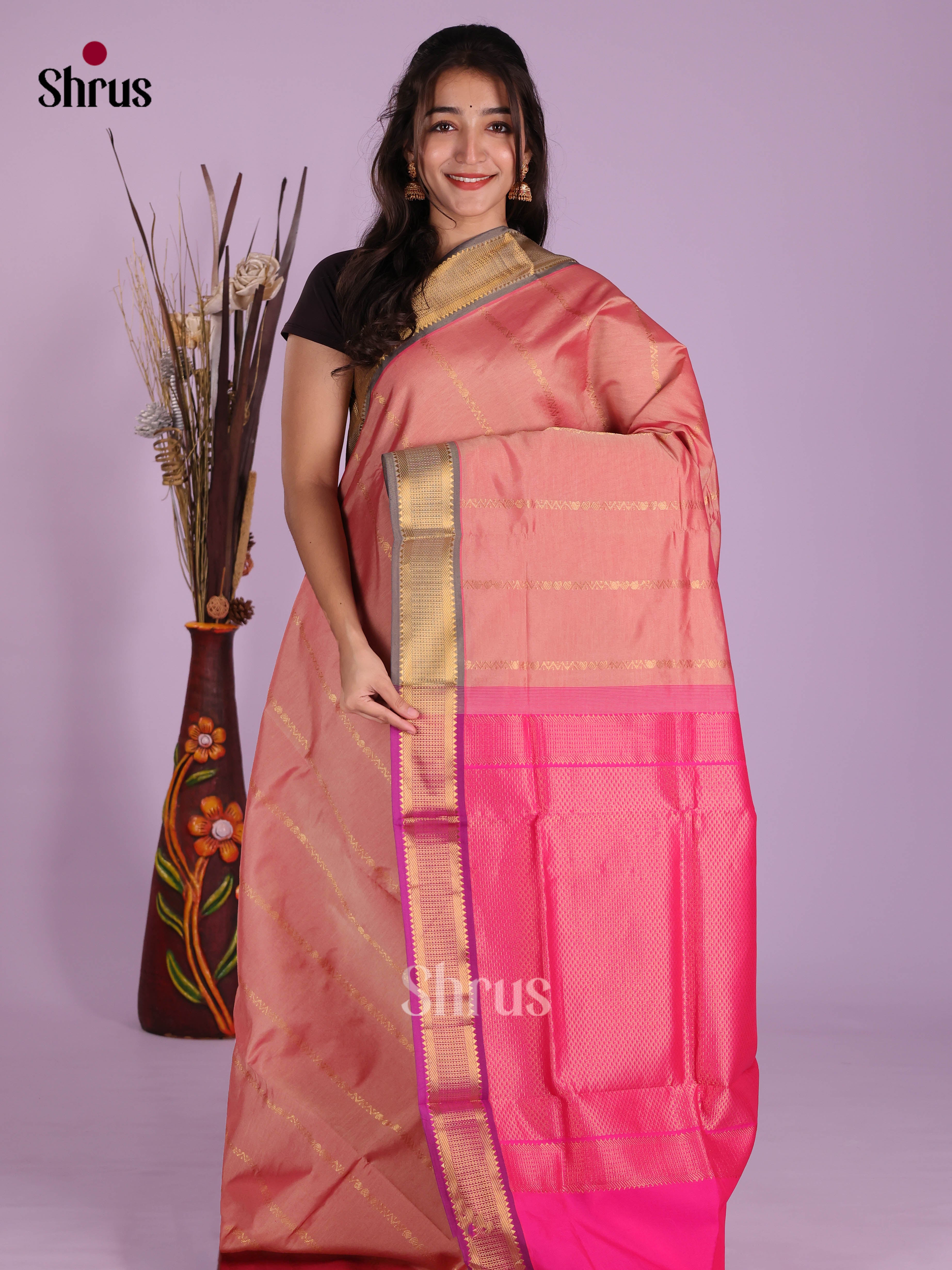 DKS04153 - Silkcotton-halfpure Saree - Shop on Shrus.com