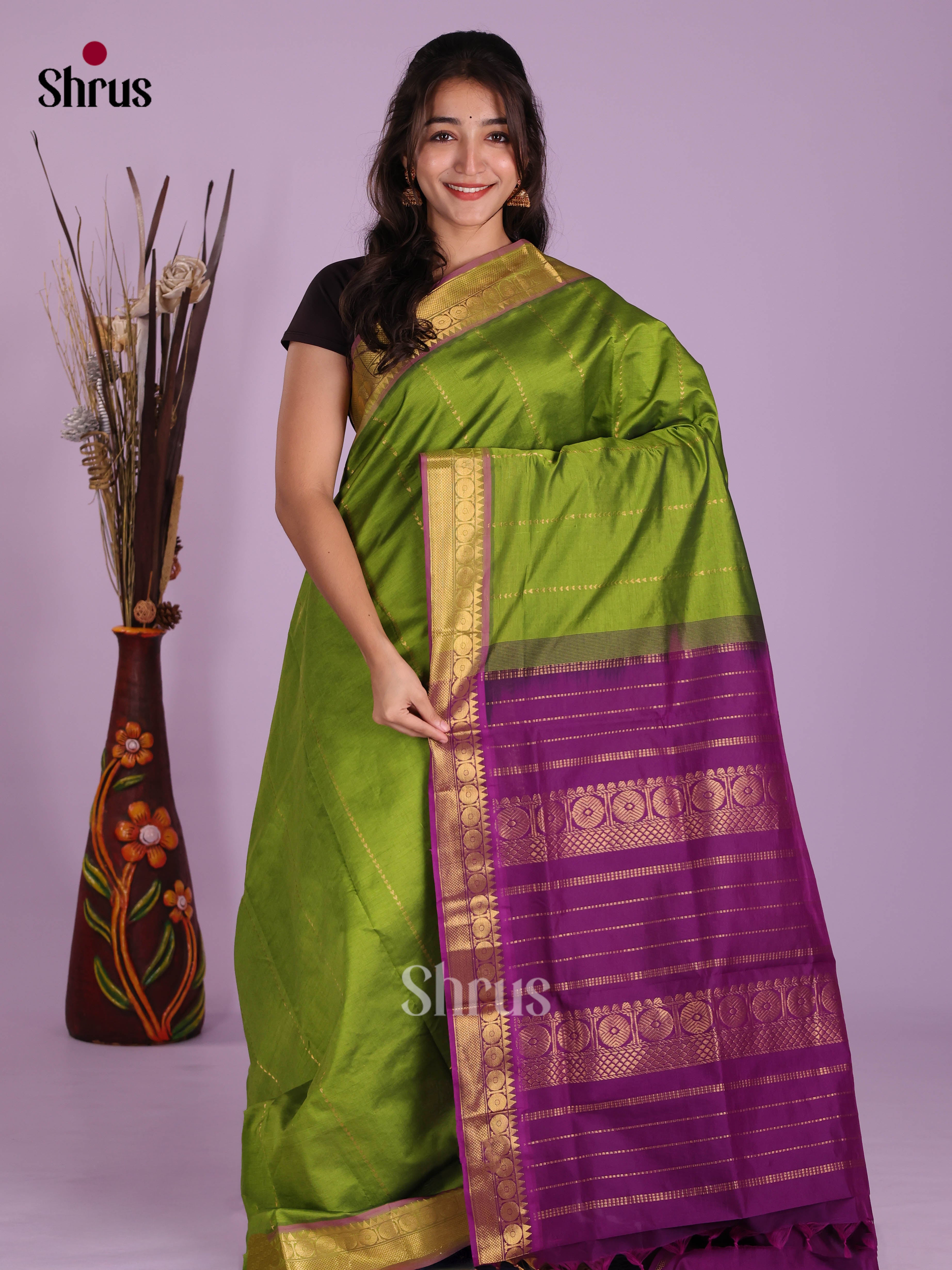 DKS04158 - Silkcotton-halfpure Saree