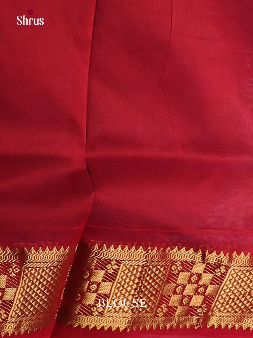 DKS04159 - Silkcotton-halfpure Saree