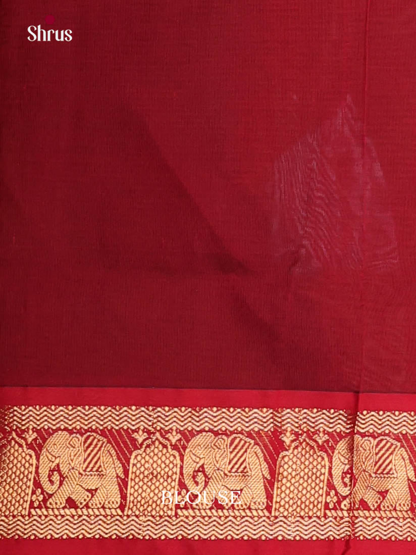 DKS04183 - Silkcotton-halfpure Saree